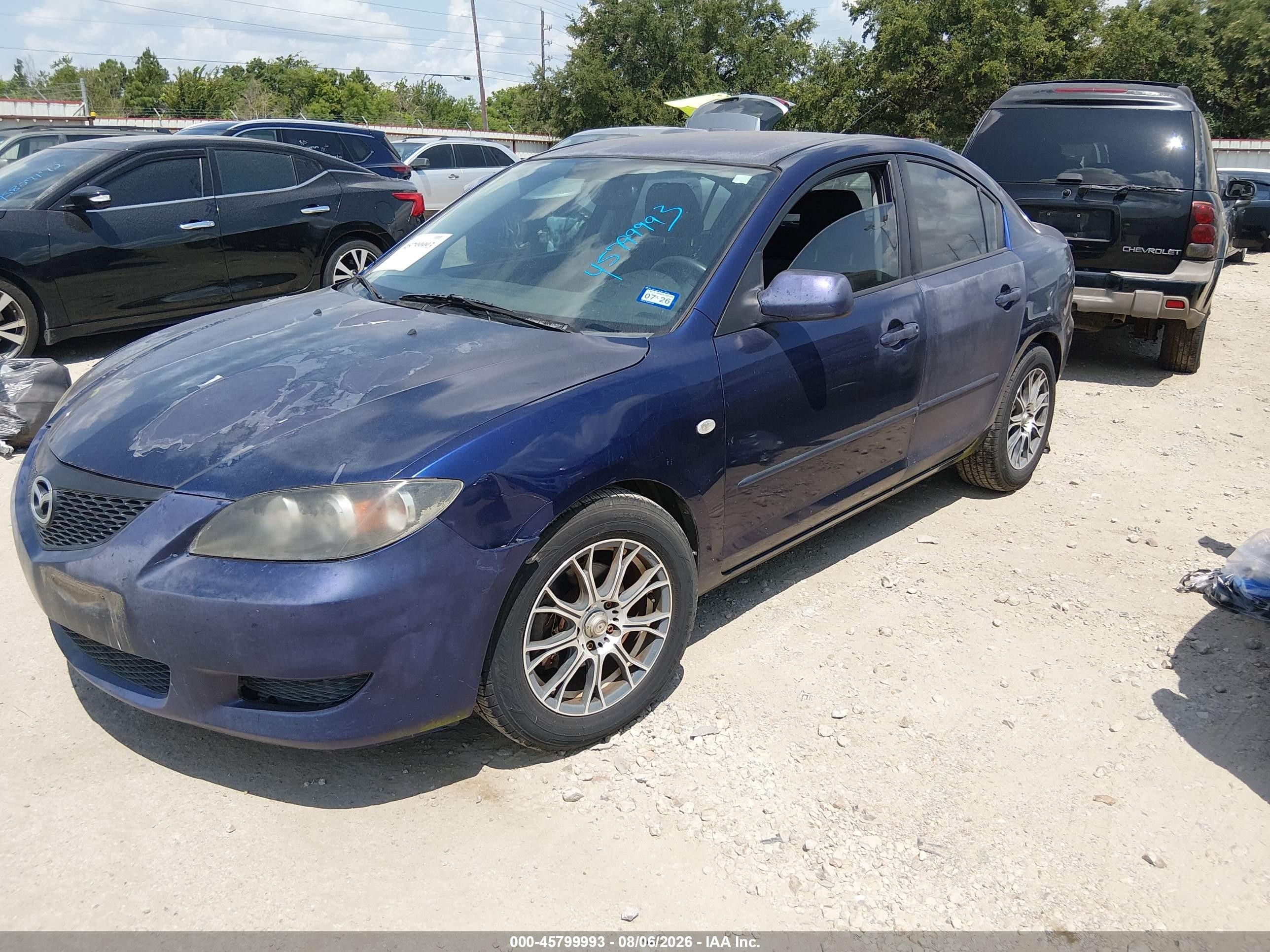 2006 Mazda Mazda3 I Touring Blue vin: JM1BK32F461455362