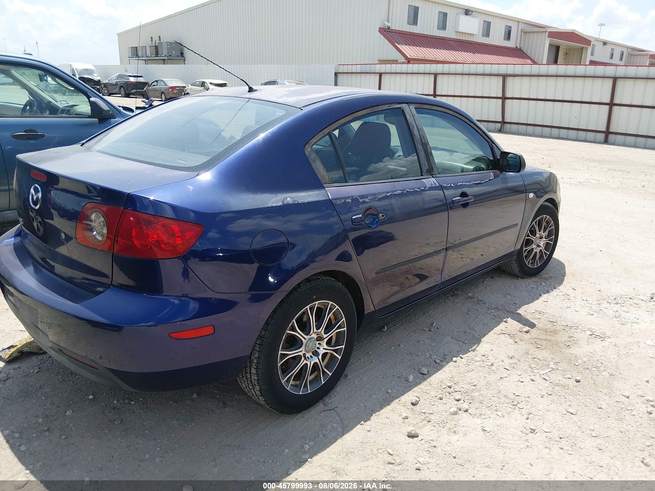 2006 Mazda Mazda3 I Touring Blue vin: JM1BK32F461455362