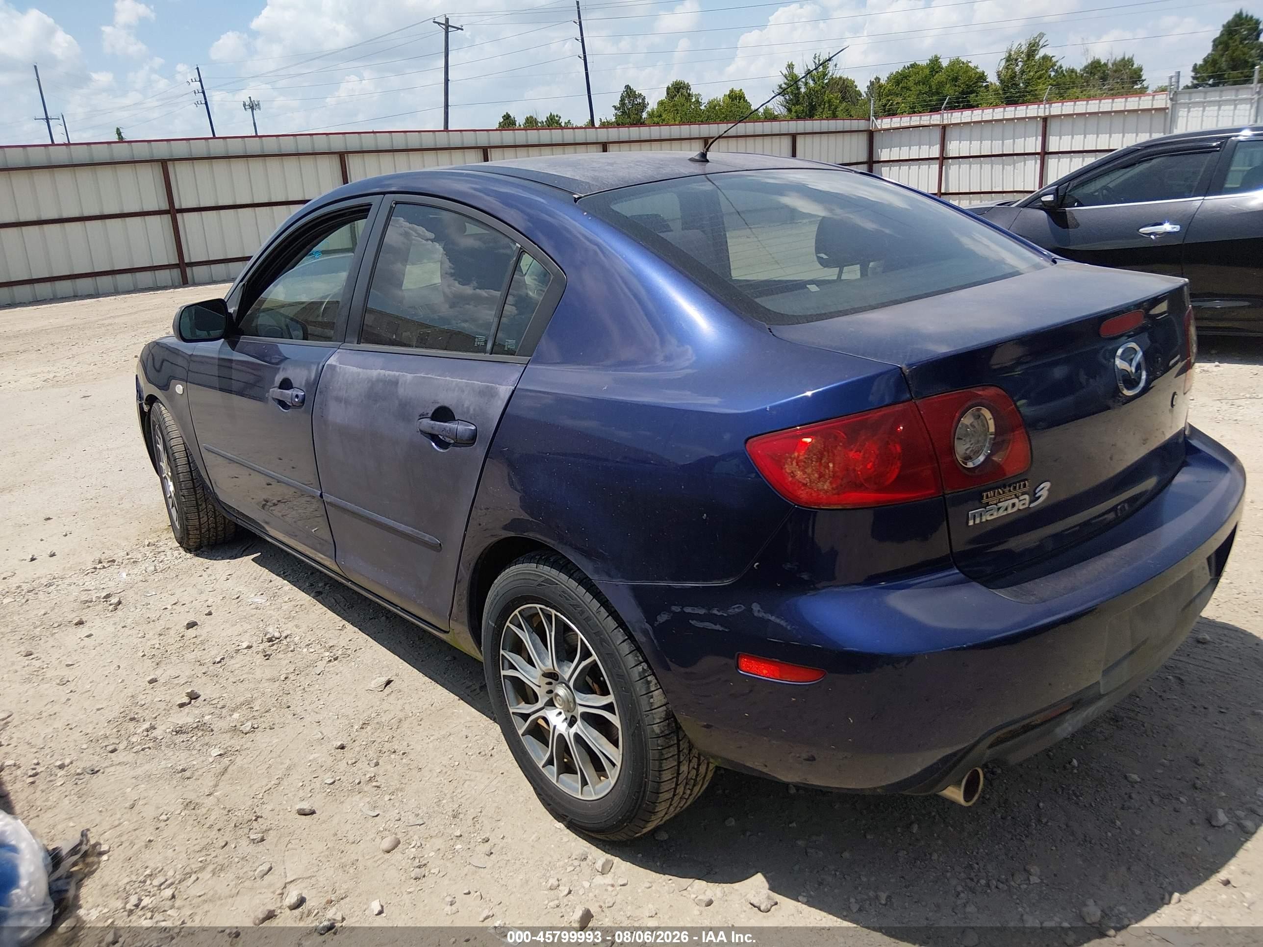 2006 Mazda Mazda3 I Touring Blue vin: JM1BK32F461455362