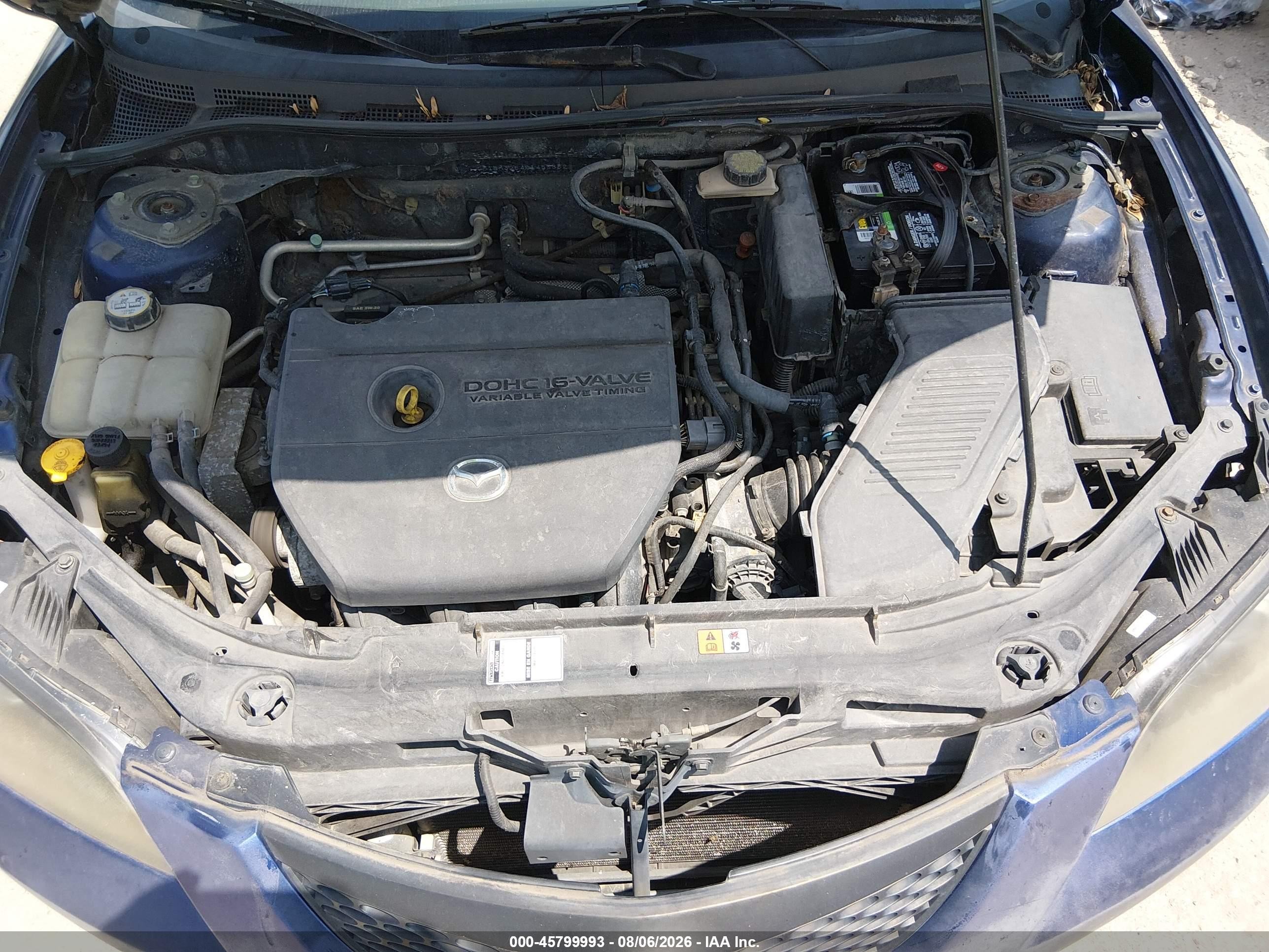 2006 Mazda Mazda3 I Touring Blue vin: JM1BK32F461455362