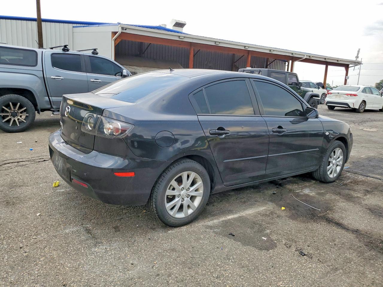 2007 Mazda 3 I Black vin: JM1BK32F471652372