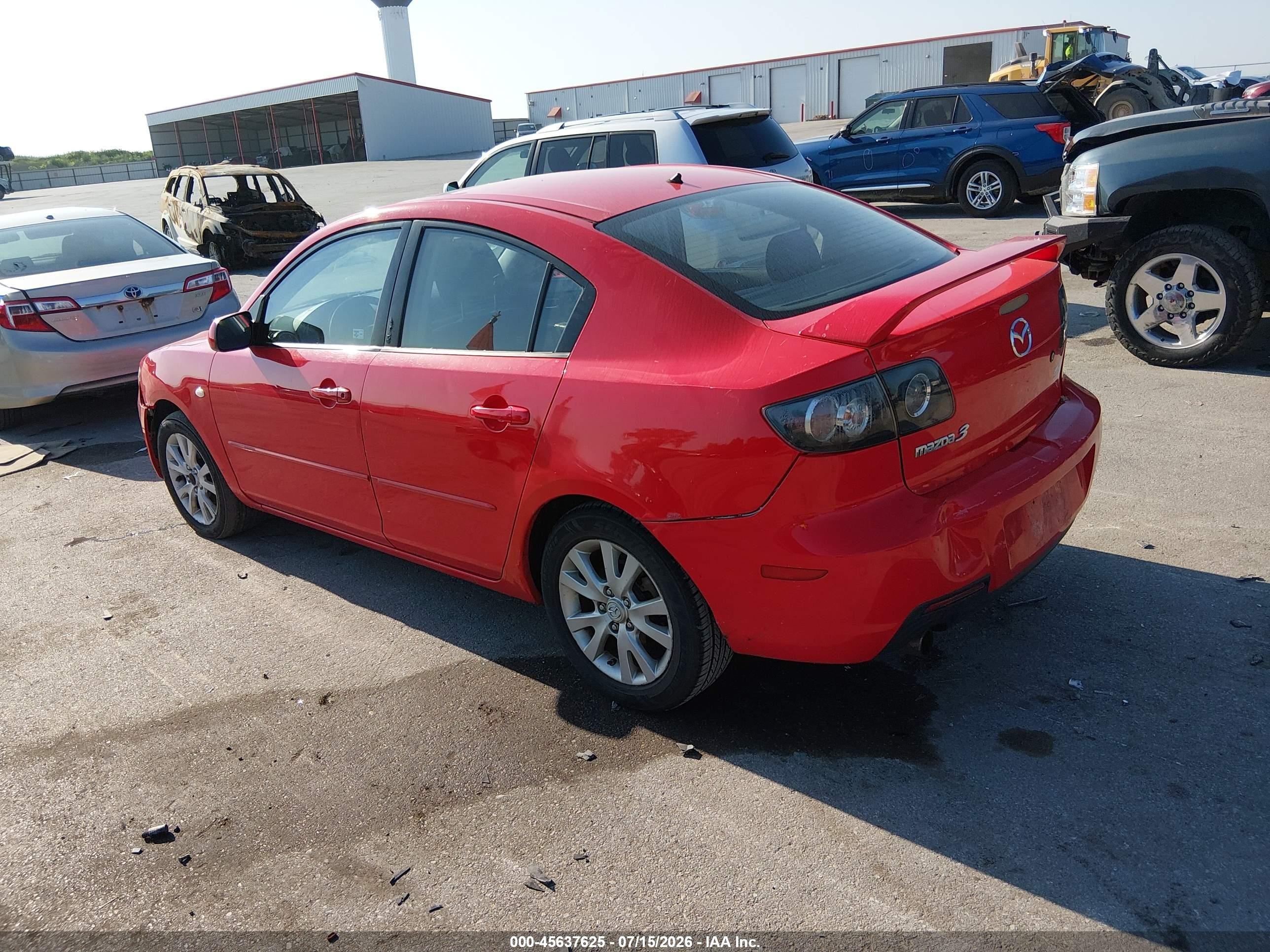 2007 Mazda Mazda3 I Red vin: JM1BK32F471656227