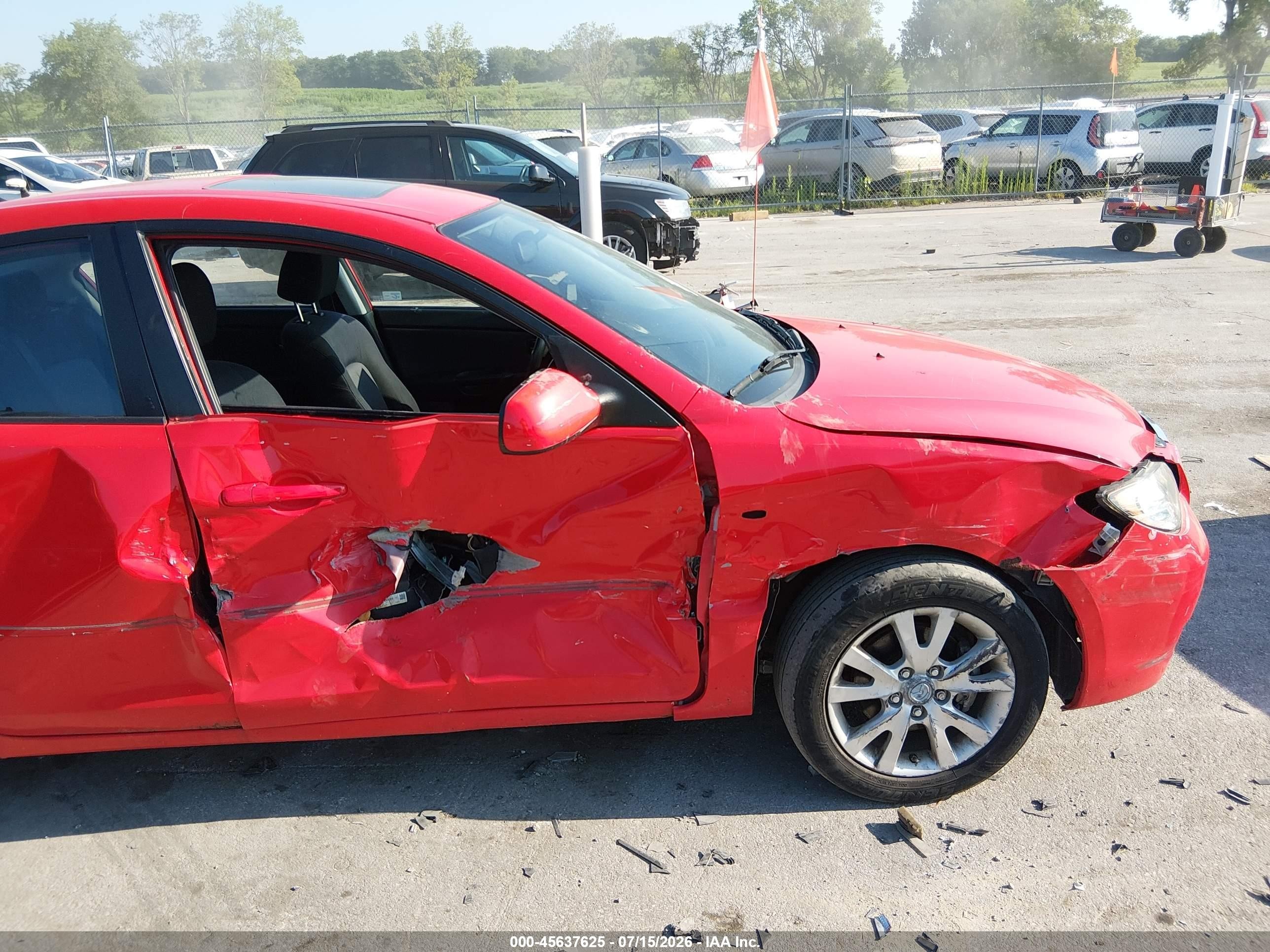2007 Mazda Mazda3 I Red vin: JM1BK32F471656227