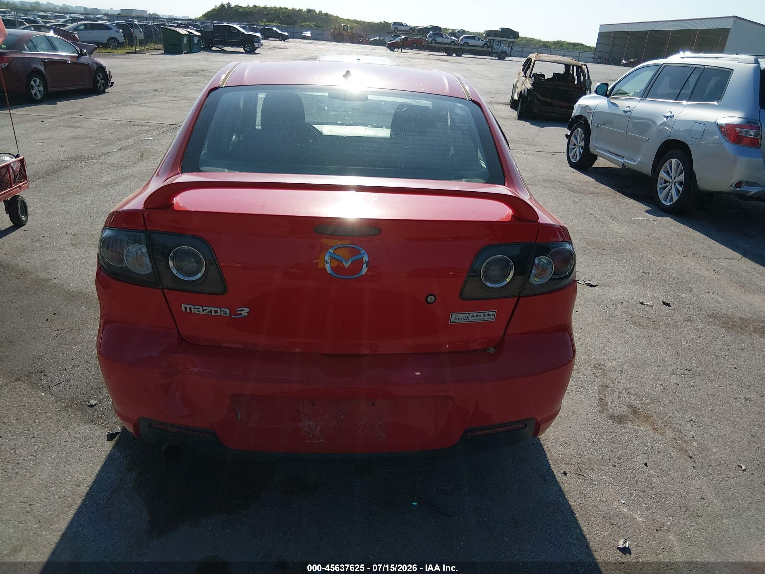 2007 Mazda Mazda3 I Red vin: JM1BK32F471656227