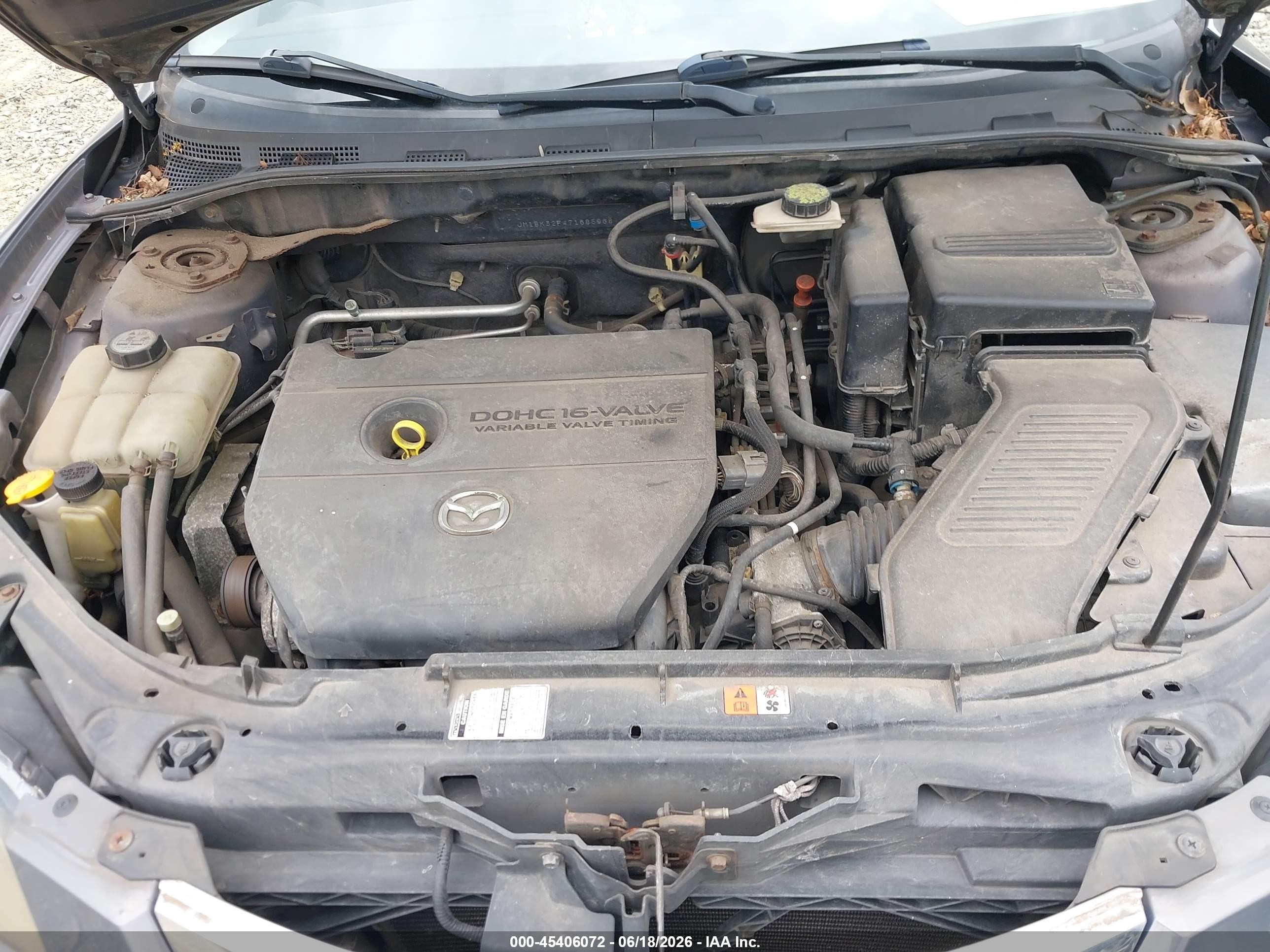 2007 Mazda Mazda3 I Gray vin: JM1BK32F471685968