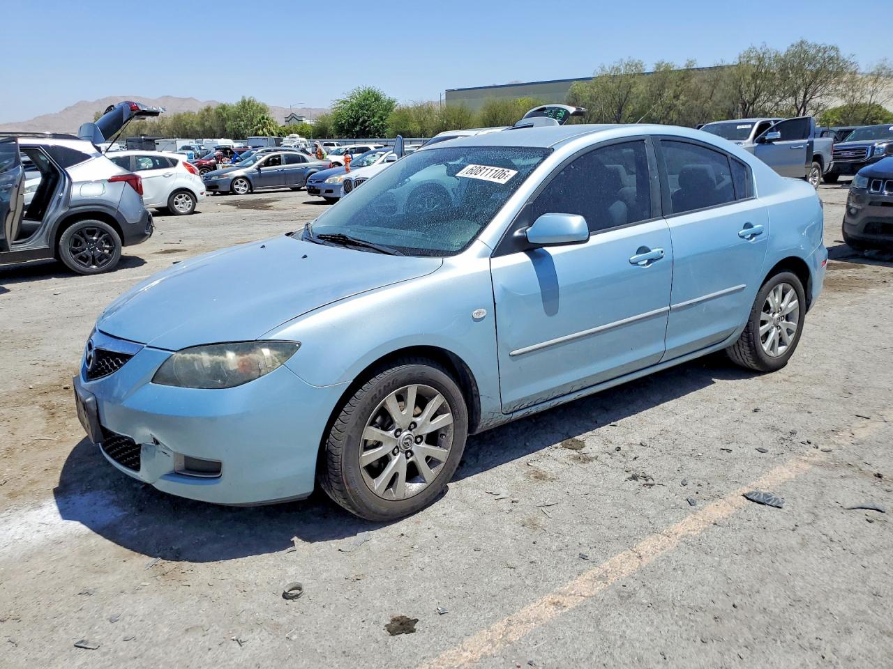 2007 Mazda 3 I Blue vin: JM1BK32F471770535