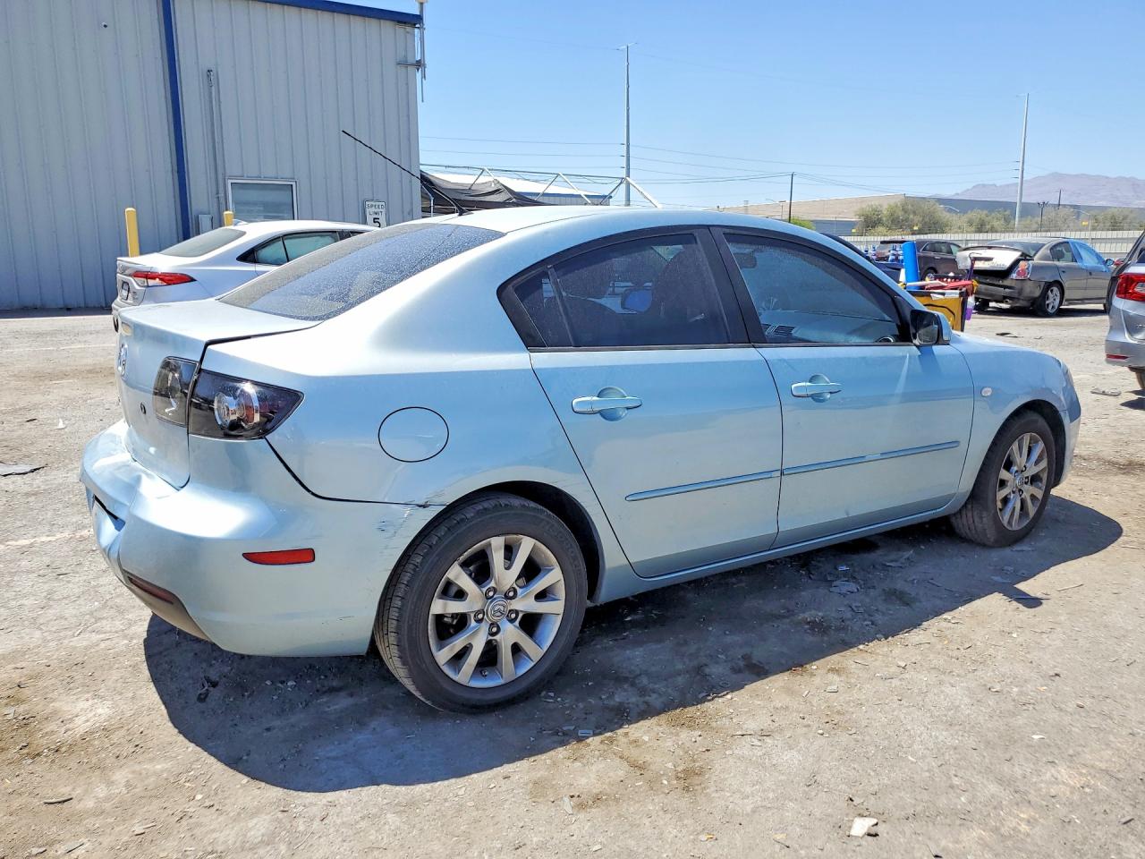 2007 Mazda 3 I Blue vin: JM1BK32F471770535