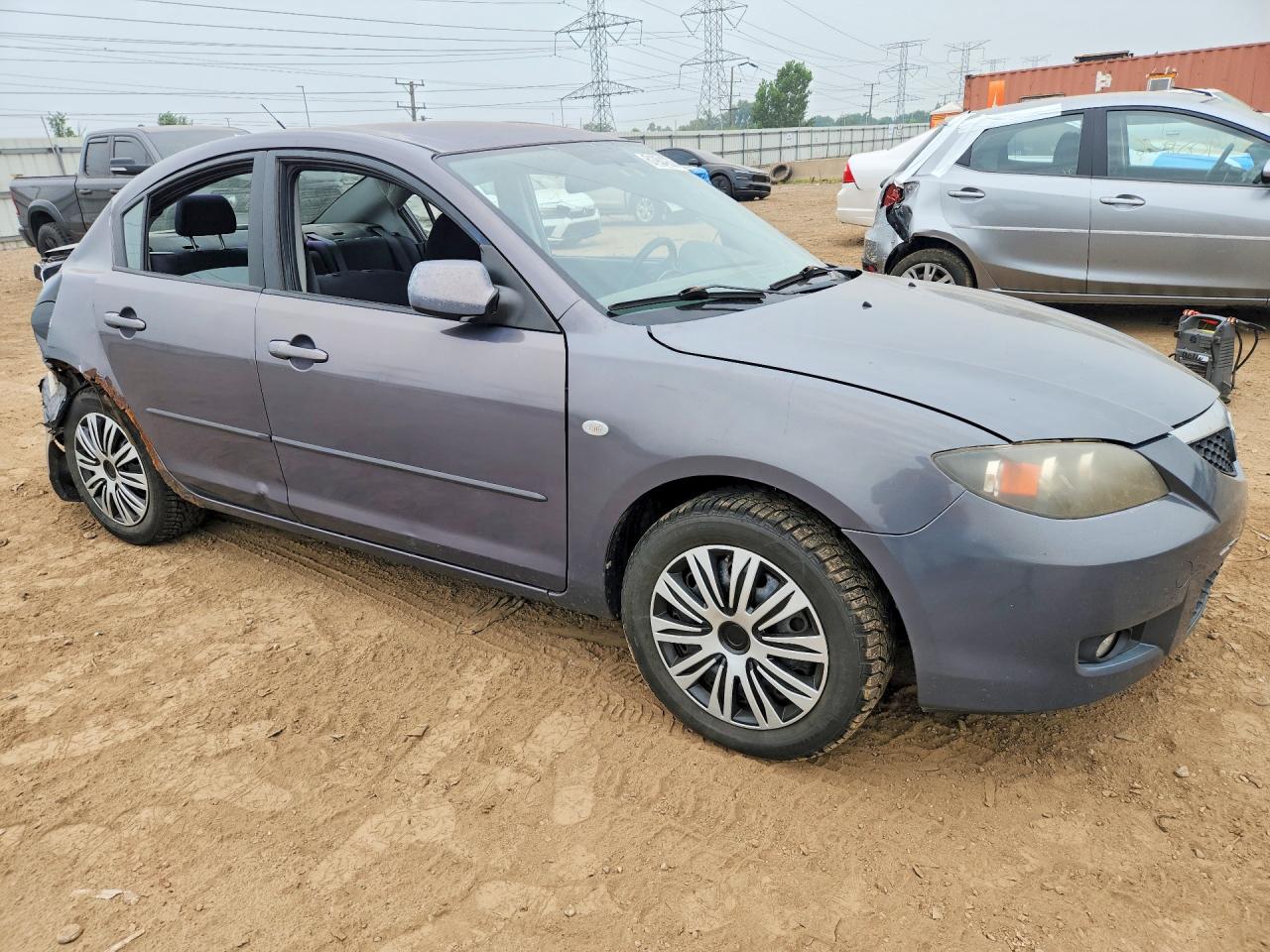 2008 Mazda 3 I Gray vin: JM1BK32F481128334