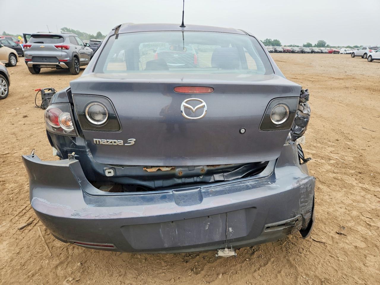 2008 Mazda 3 I Gray vin: JM1BK32F481128334