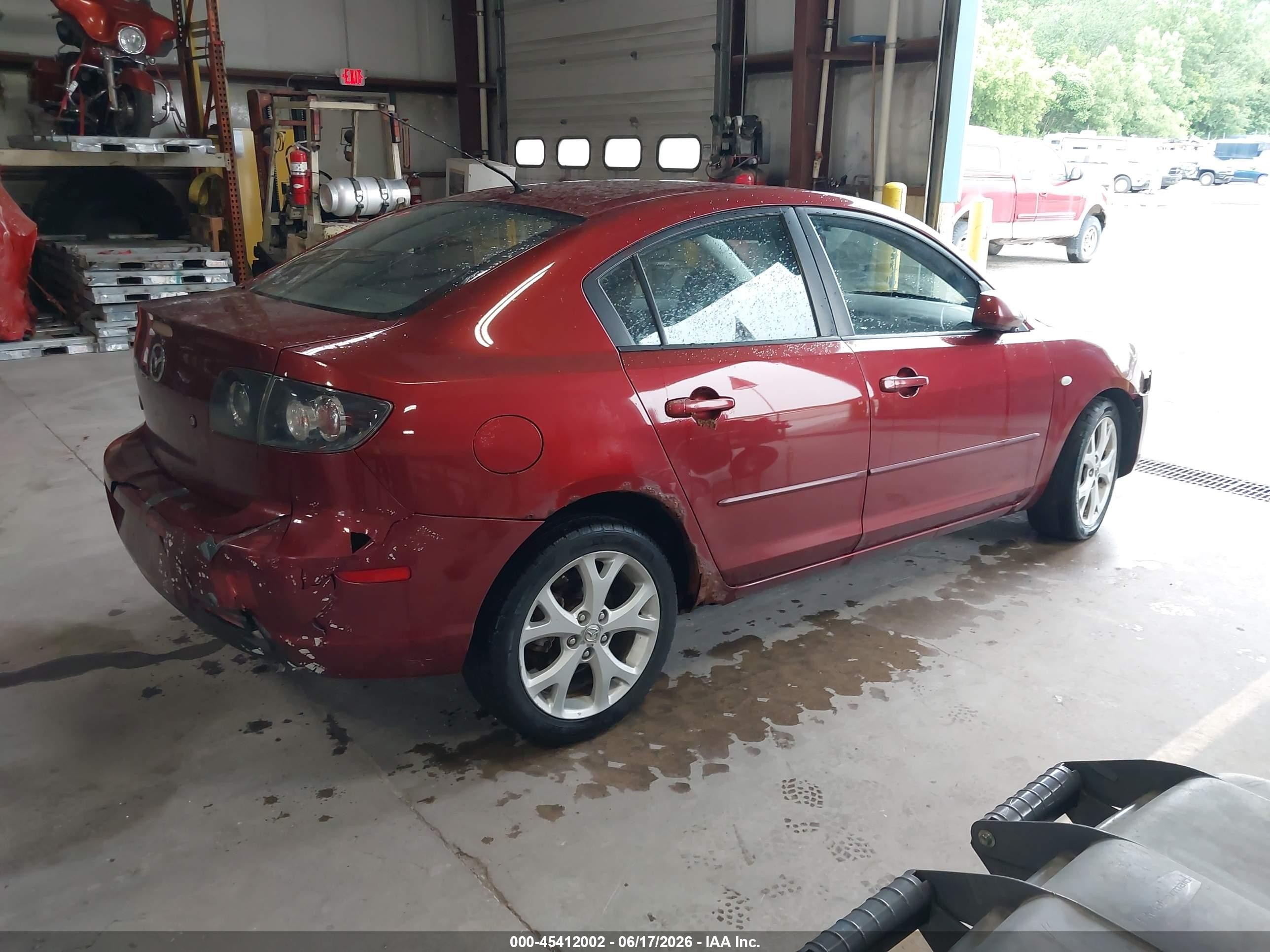 2009 Mazda Mazda3 I Red vin: JM1BK32F491216298