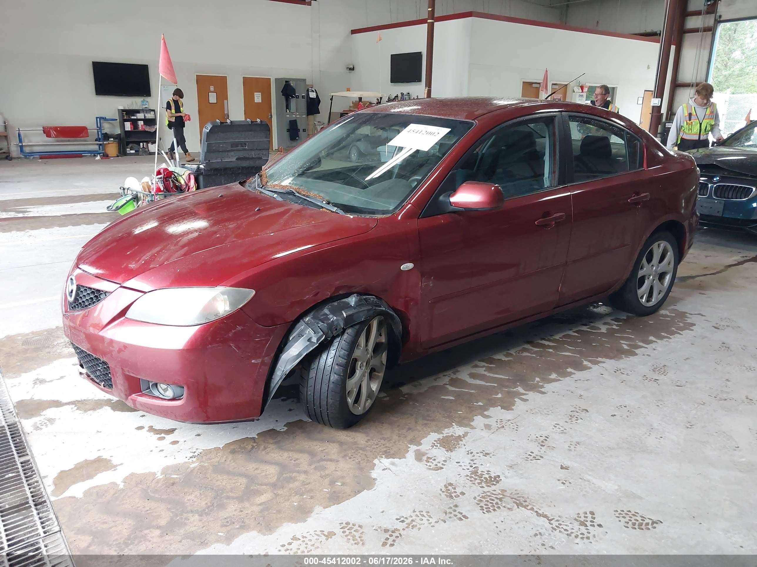 2009 Mazda Mazda3 I Red vin: JM1BK32F491216298
