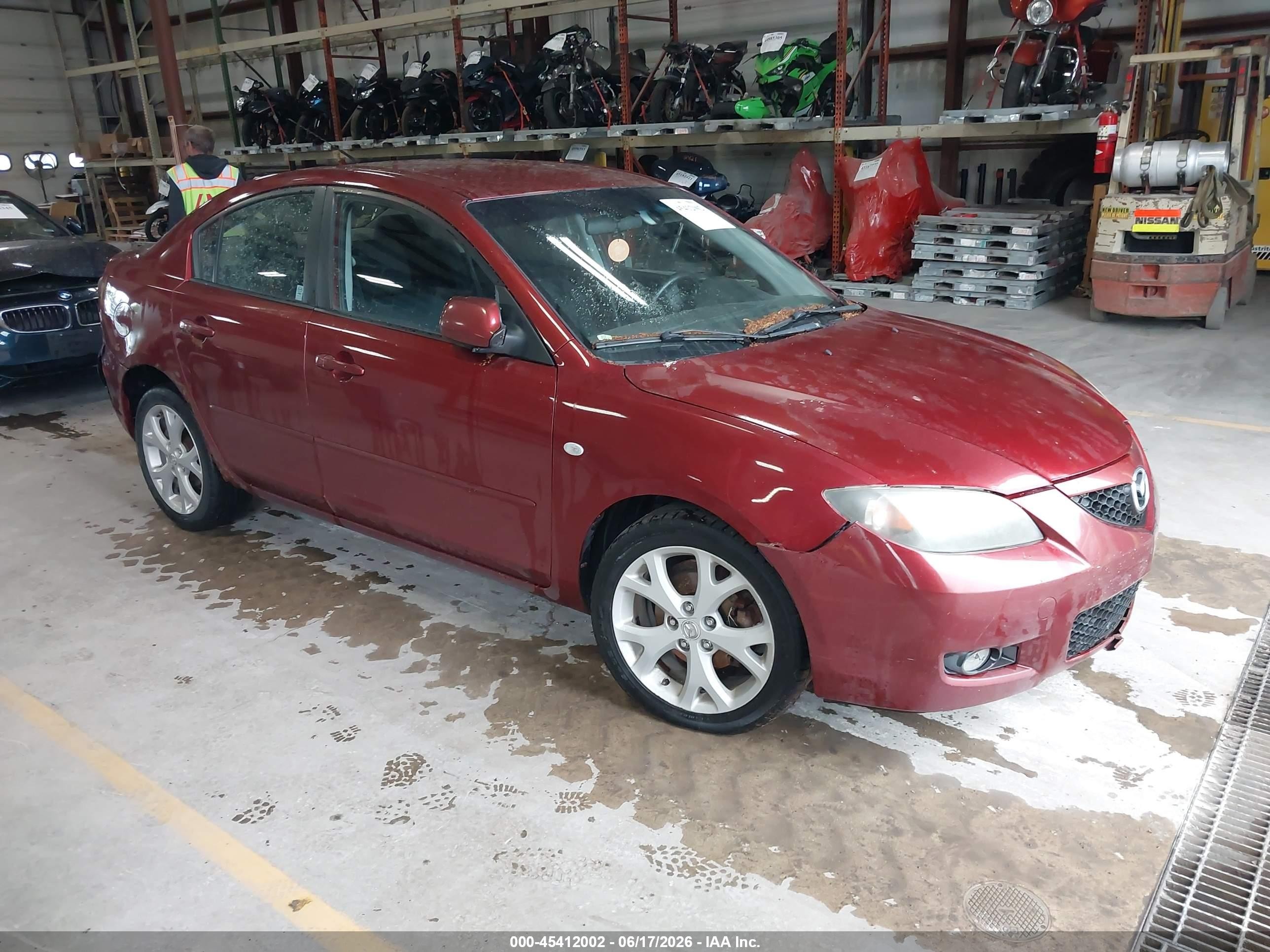 2009 Mazda Mazda3 I Red vin: JM1BK32F491216298