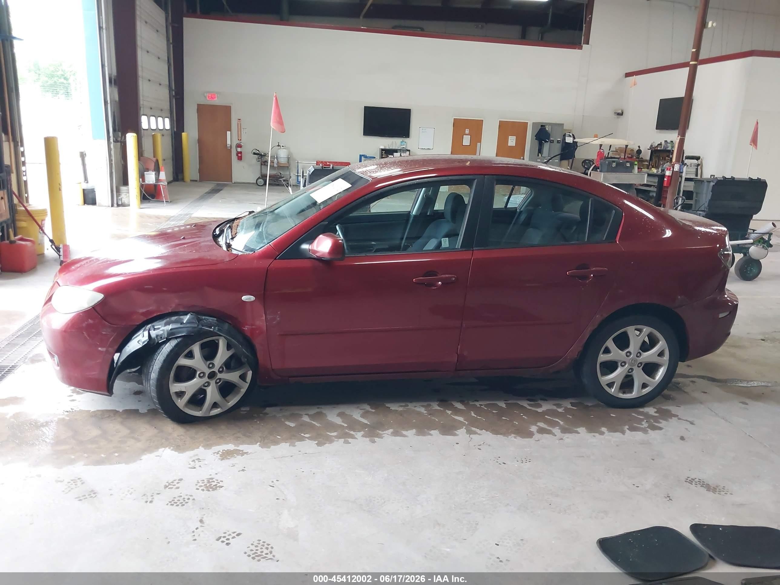 2009 Mazda Mazda3 I Red vin: JM1BK32F491216298
