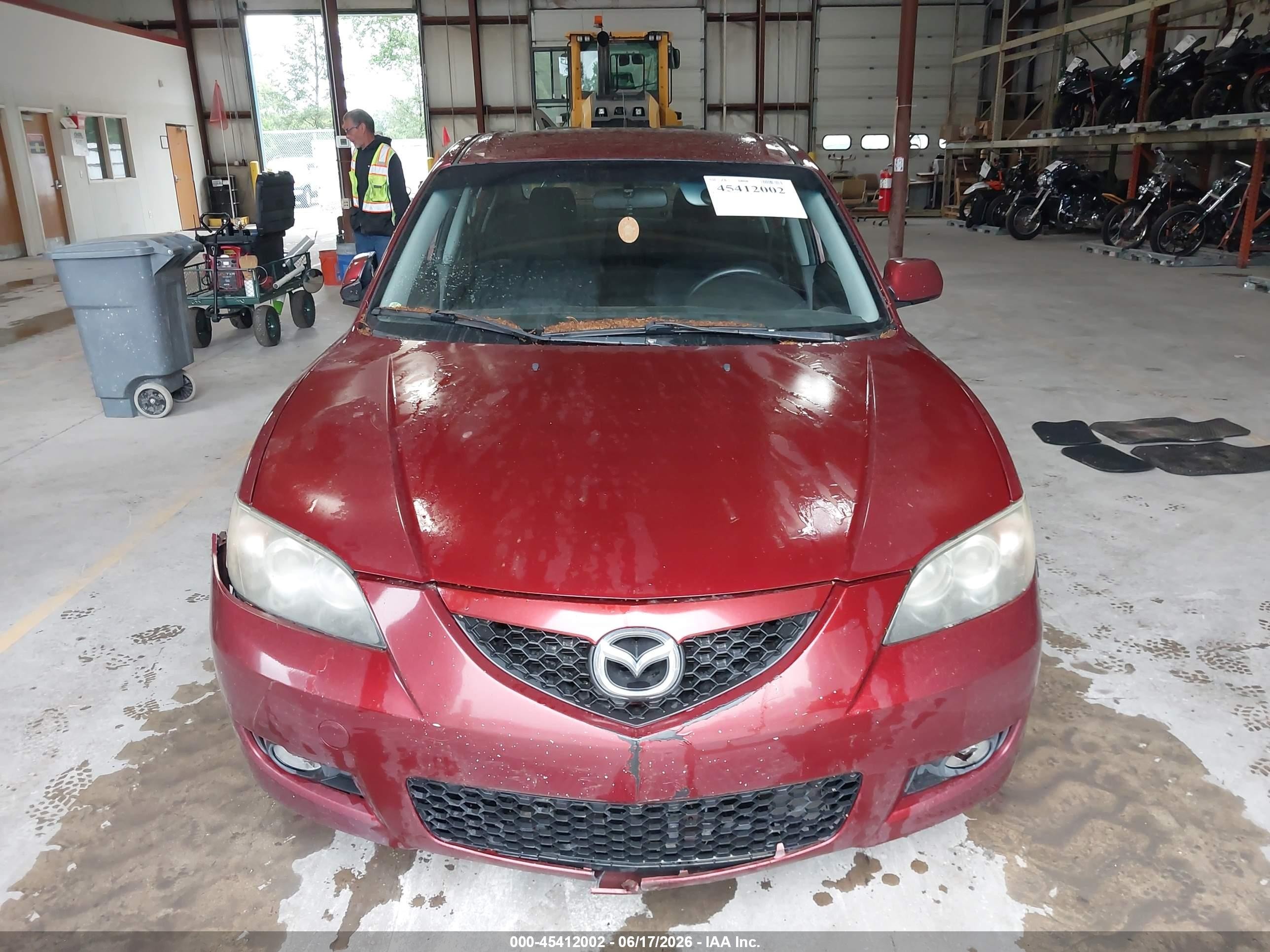 2009 Mazda Mazda3 I Red vin: JM1BK32F491216298
