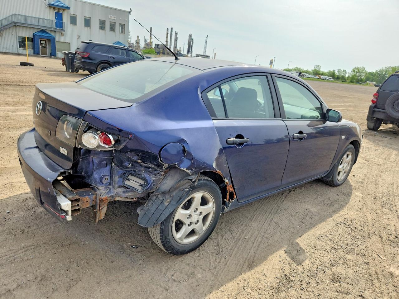 2009 Mazda 3 I Blue vin: JM1BK32F491253478