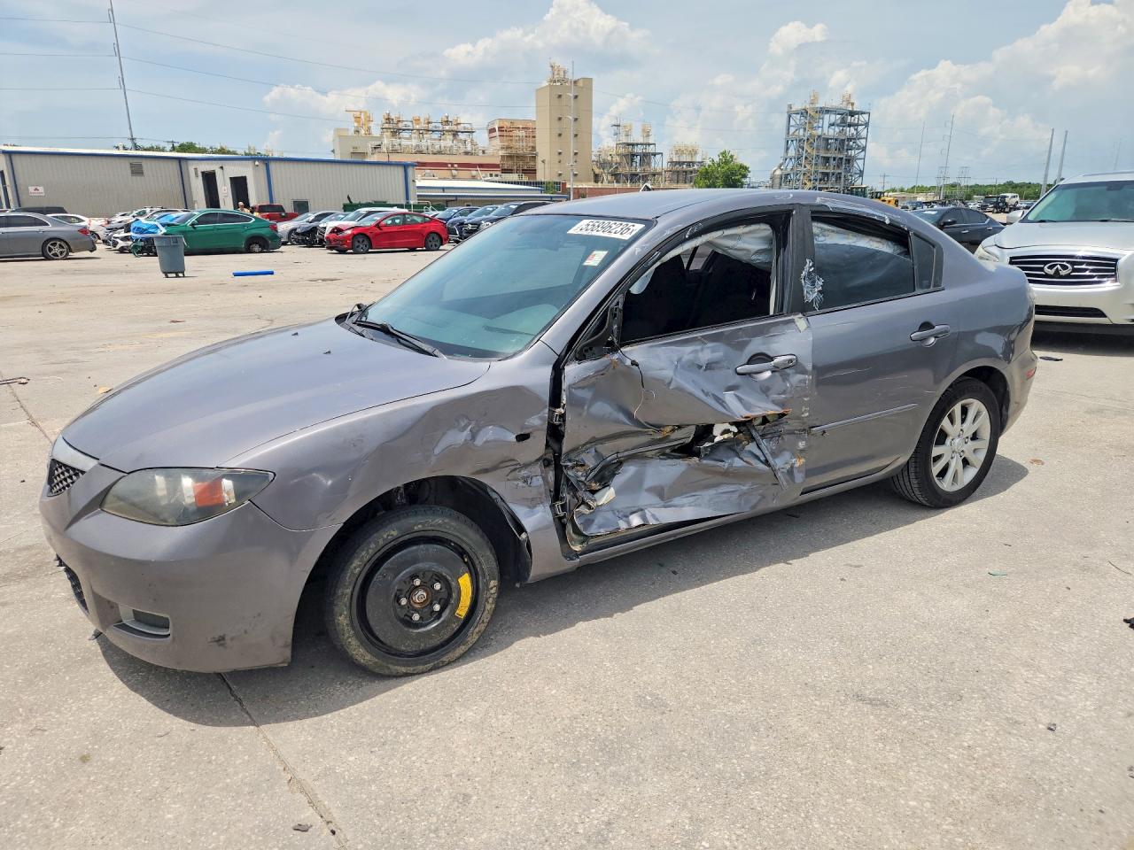2007 Mazda 3 I Silver vin: JM1BK32F571677636