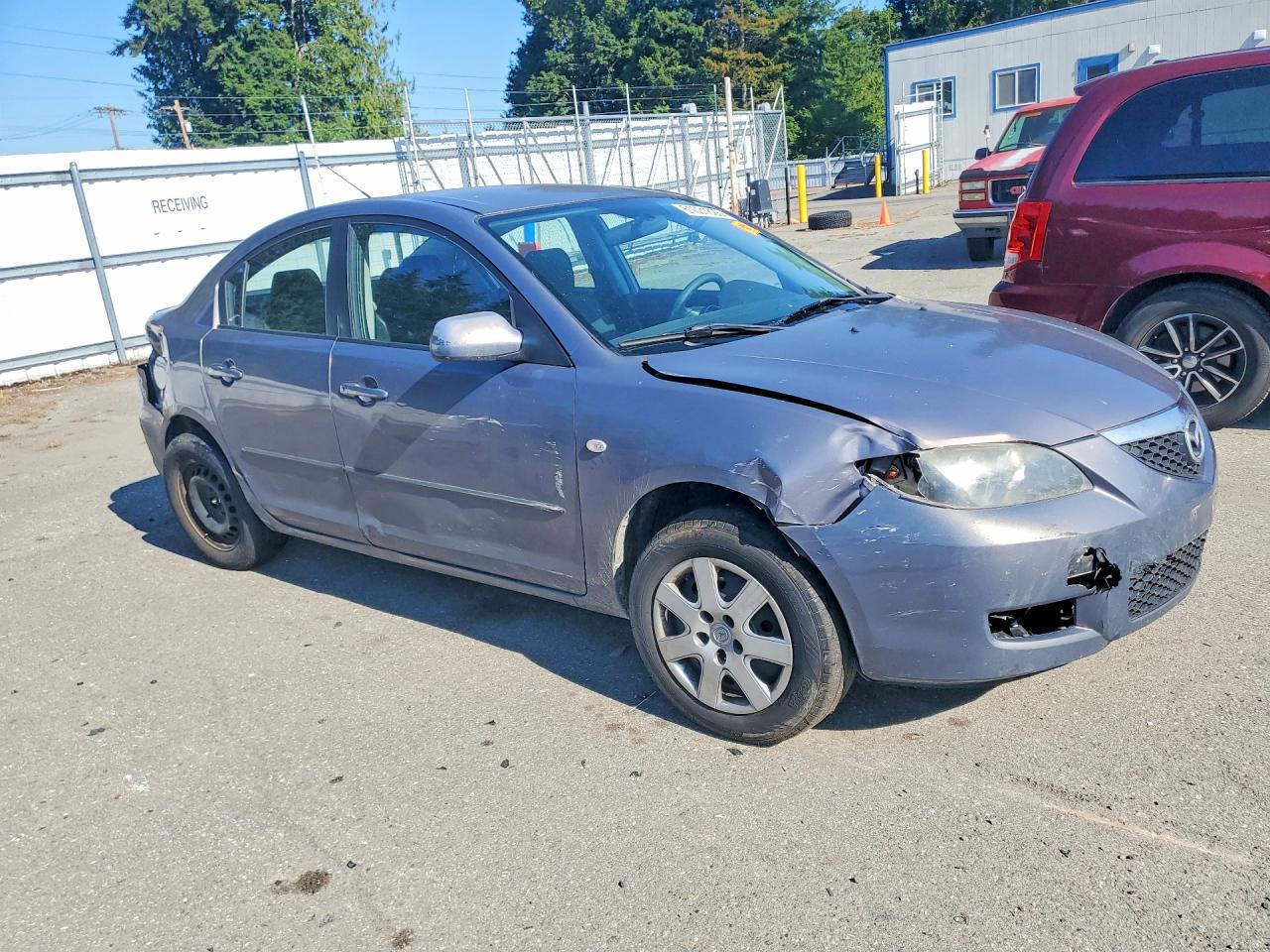 2008 Mazda 3 I Gray vin: JM1BK32F581128536