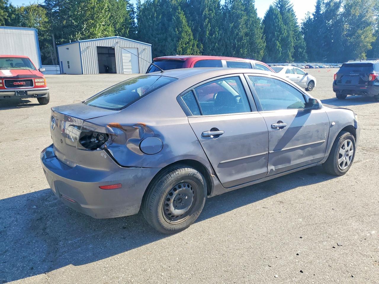 2008 Mazda 3 I Gray vin: JM1BK32F581128536