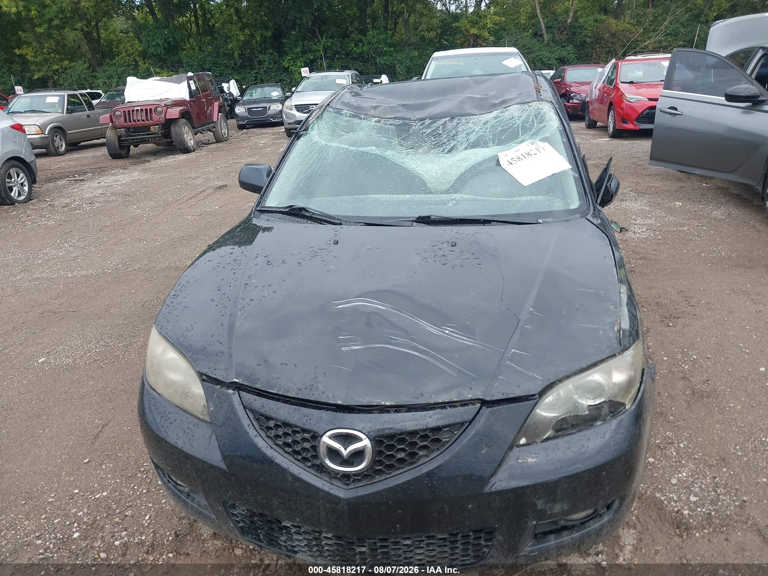 2008 Mazda Mazda3 I Touring Value Black vin: JM1BK32F581184847