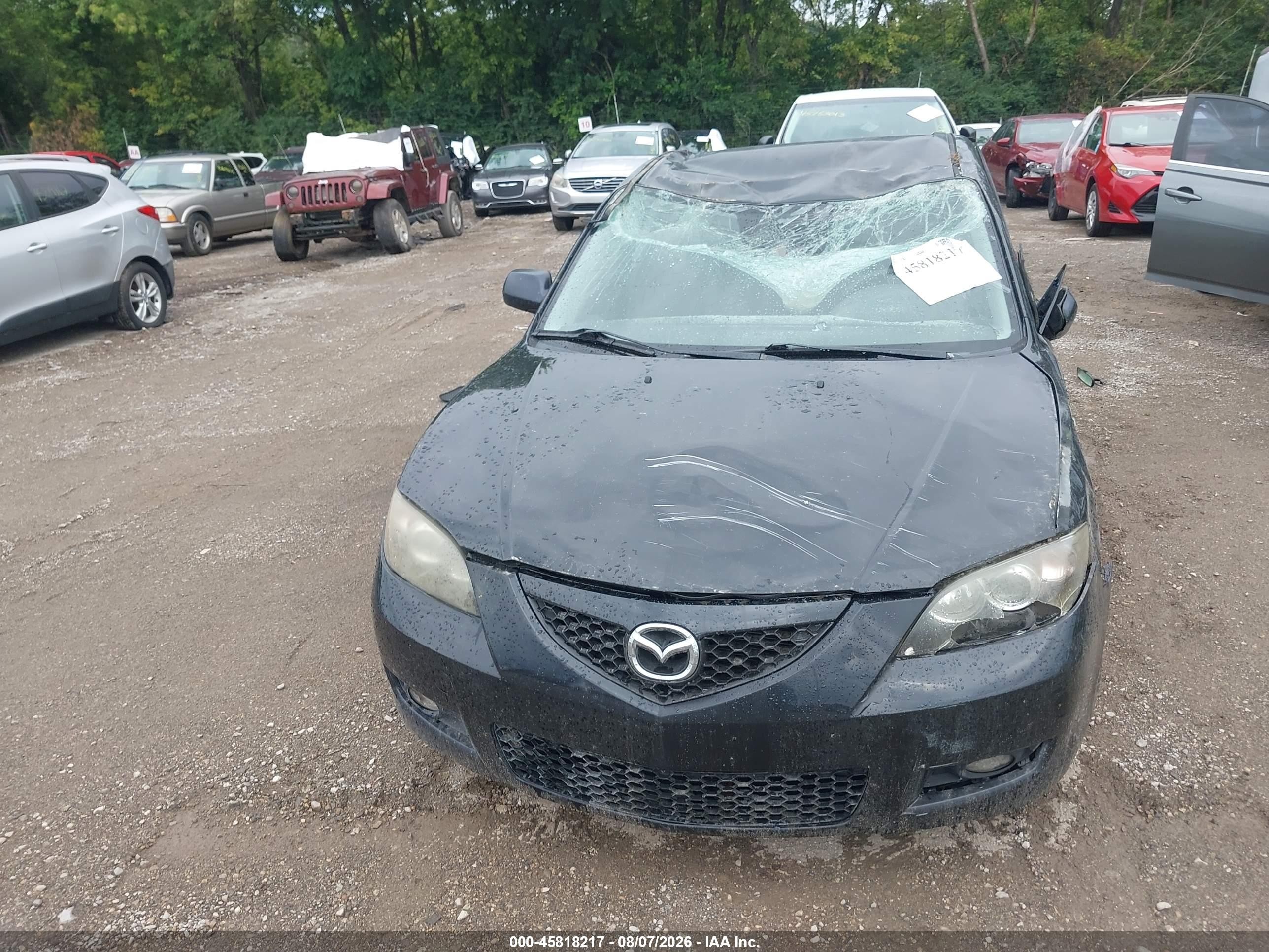2008 Mazda Mazda3 I Touring Value Black vin: JM1BK32F581184847
