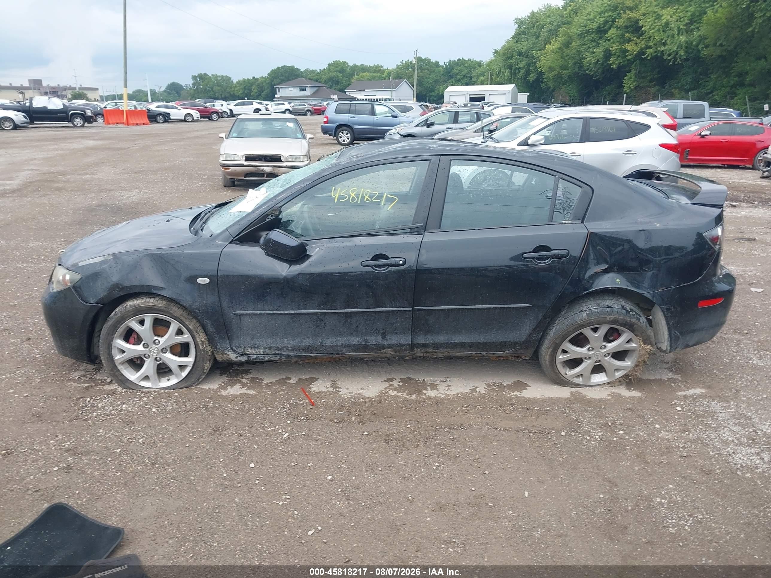 2008 Mazda Mazda3 I Touring Value Black vin: JM1BK32F581184847