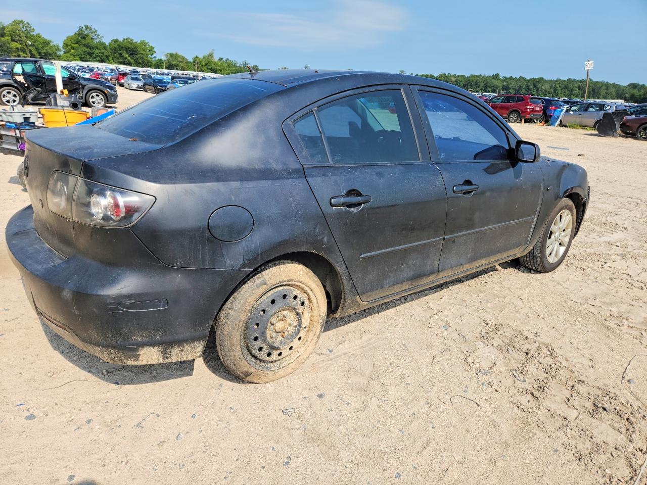 2008 Mazda 3 I Black vin: JM1BK32F581814091