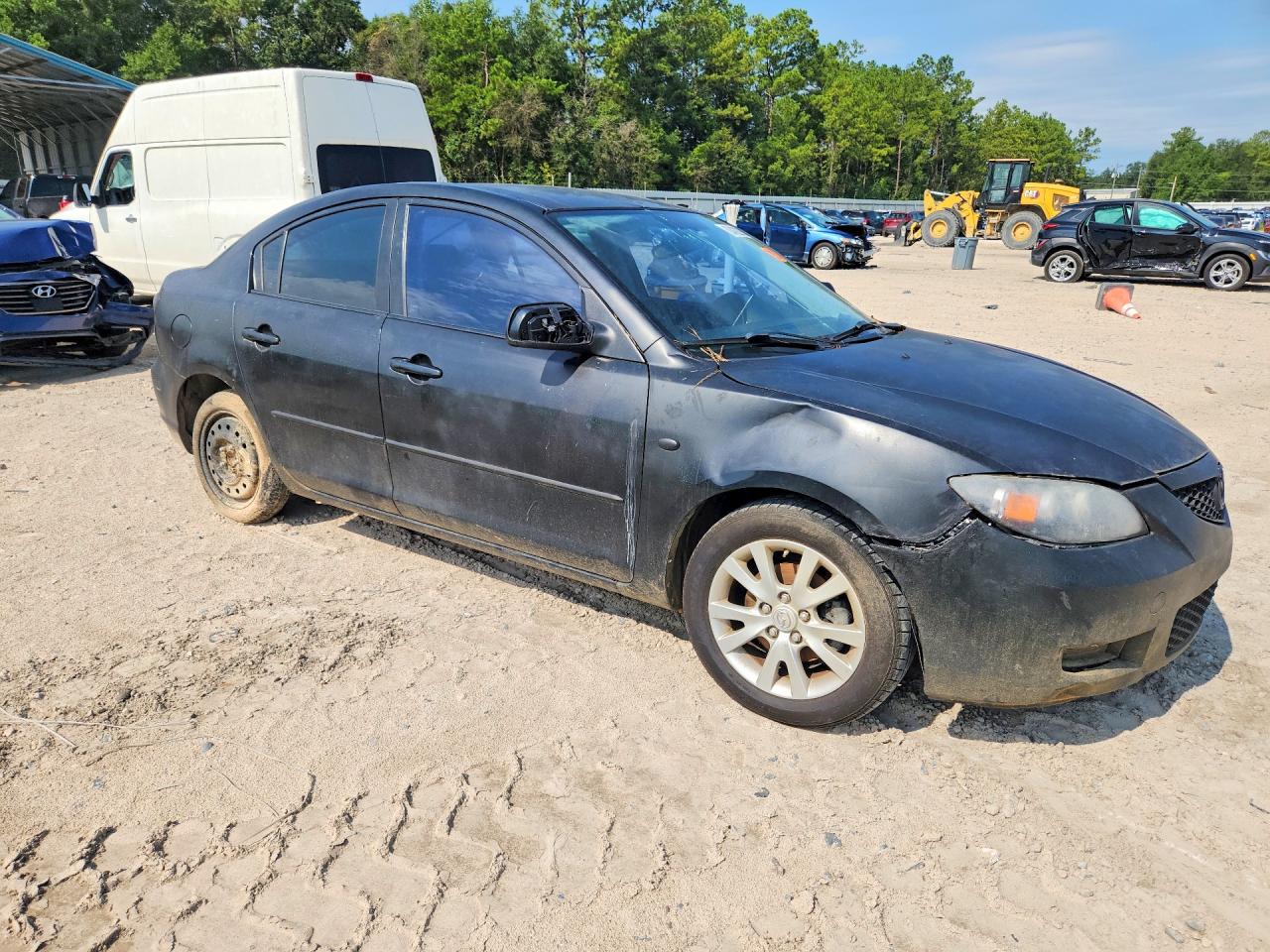 2008 Mazda 3 I Black vin: JM1BK32F581814091