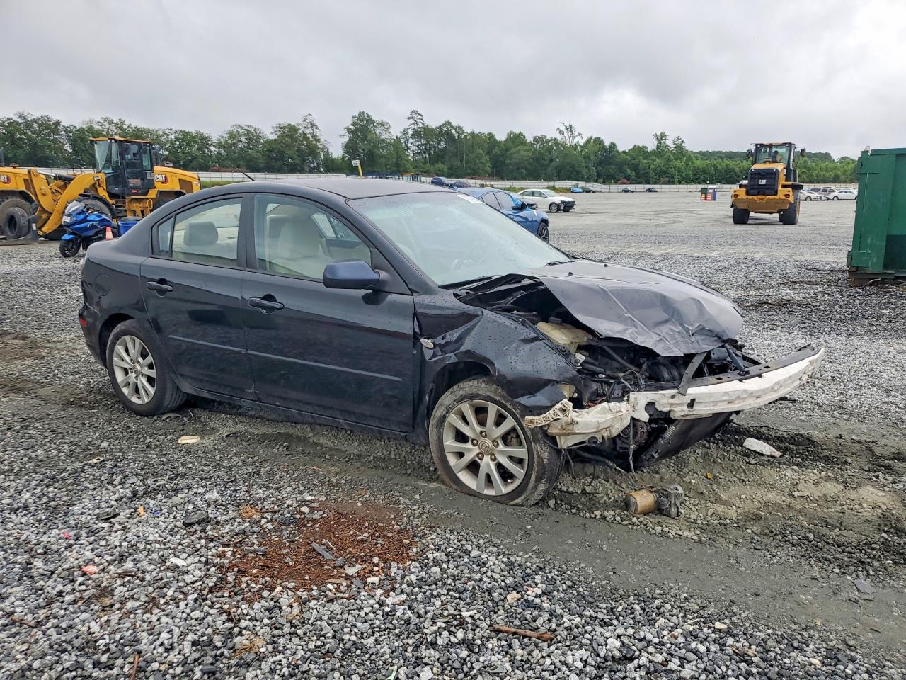 2008 Mazda 3 I Charcoal vin: JM1BK32F581848158