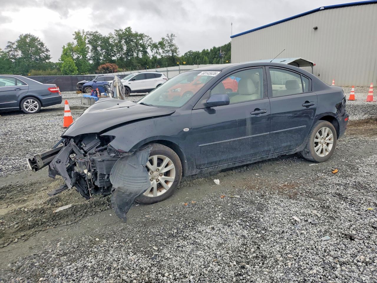 2008 Mazda 3 I Charcoal vin: JM1BK32F581848158