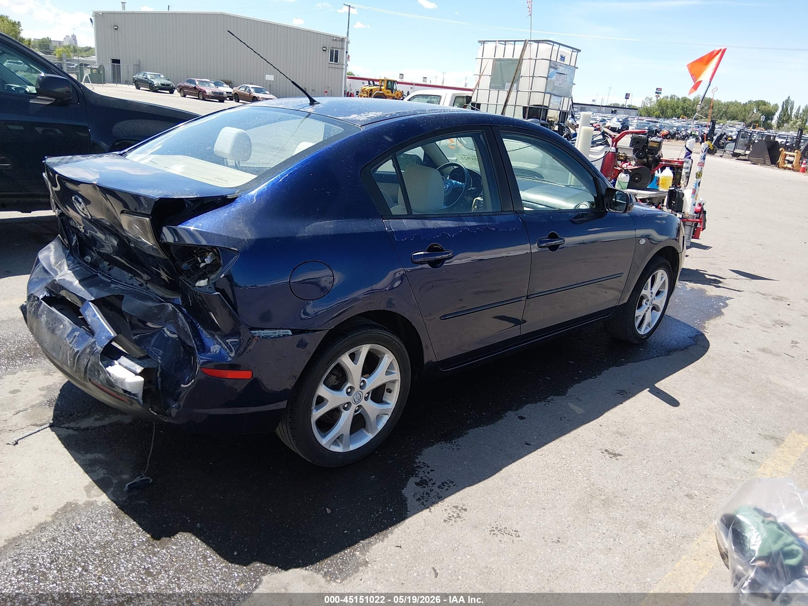2009 Mazda Mazda3 I Blue vin: JM1BK32F591188446