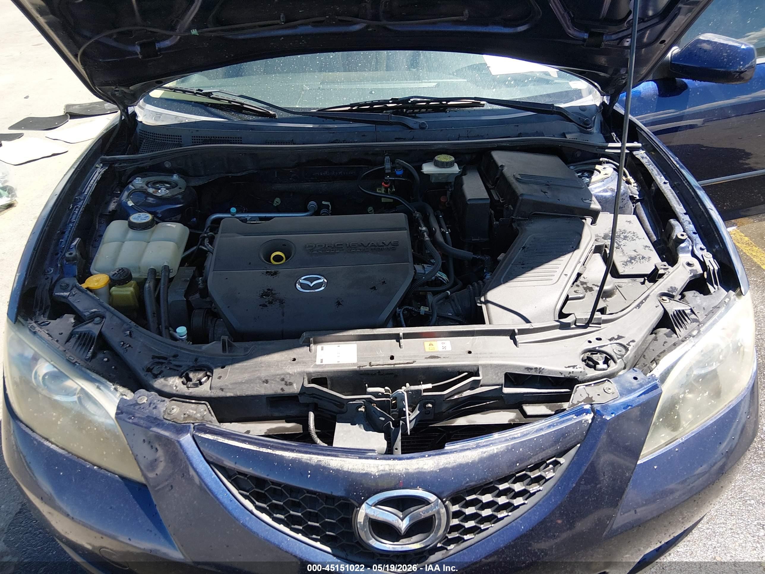 2009 Mazda Mazda3 I Blue vin: JM1BK32F591188446