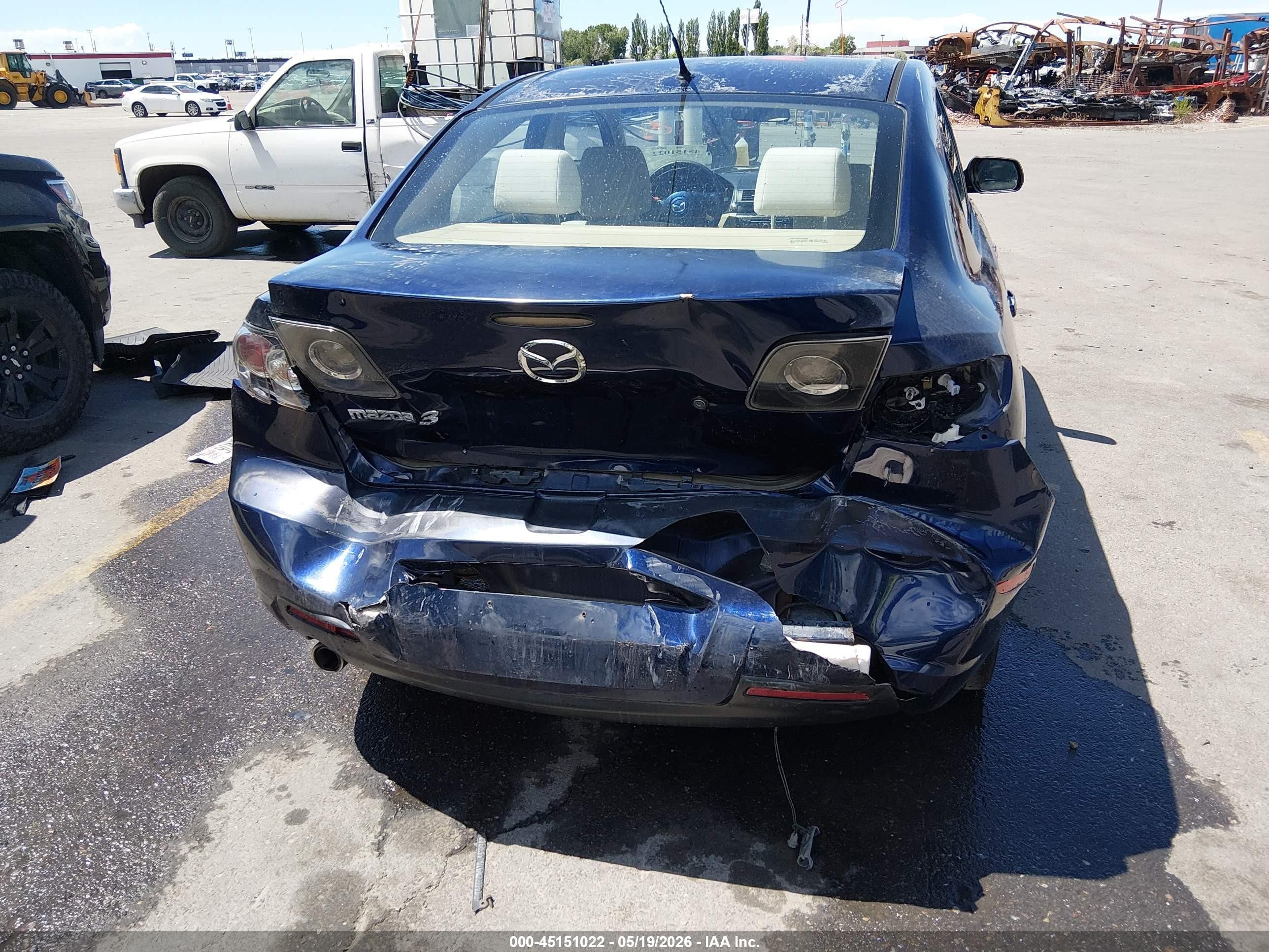 2009 Mazda Mazda3 I Blue vin: JM1BK32F591188446