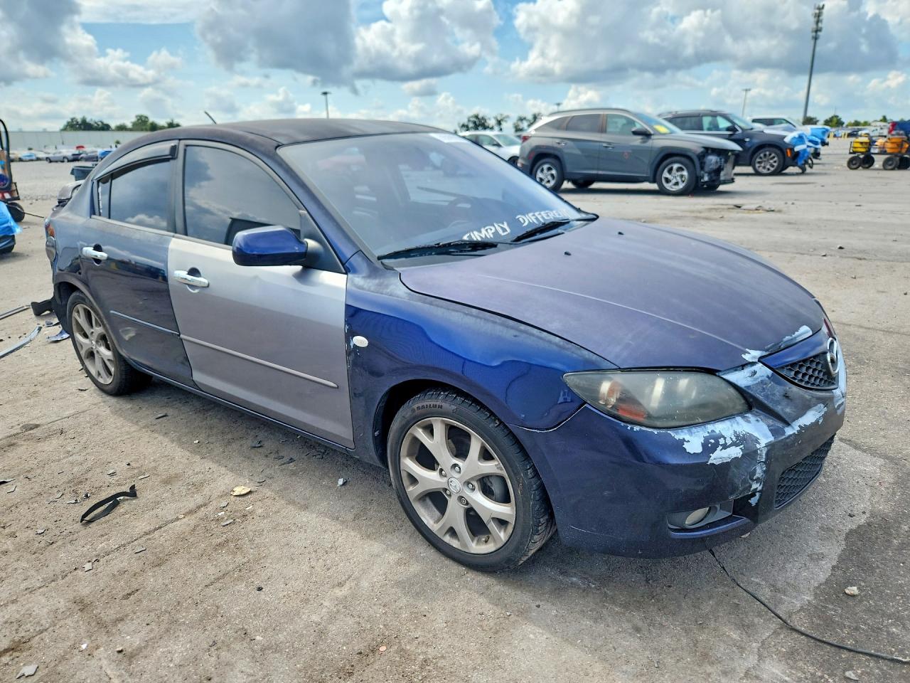 2009 Mazda 3 I Blue vin: JM1BK32F591191959
