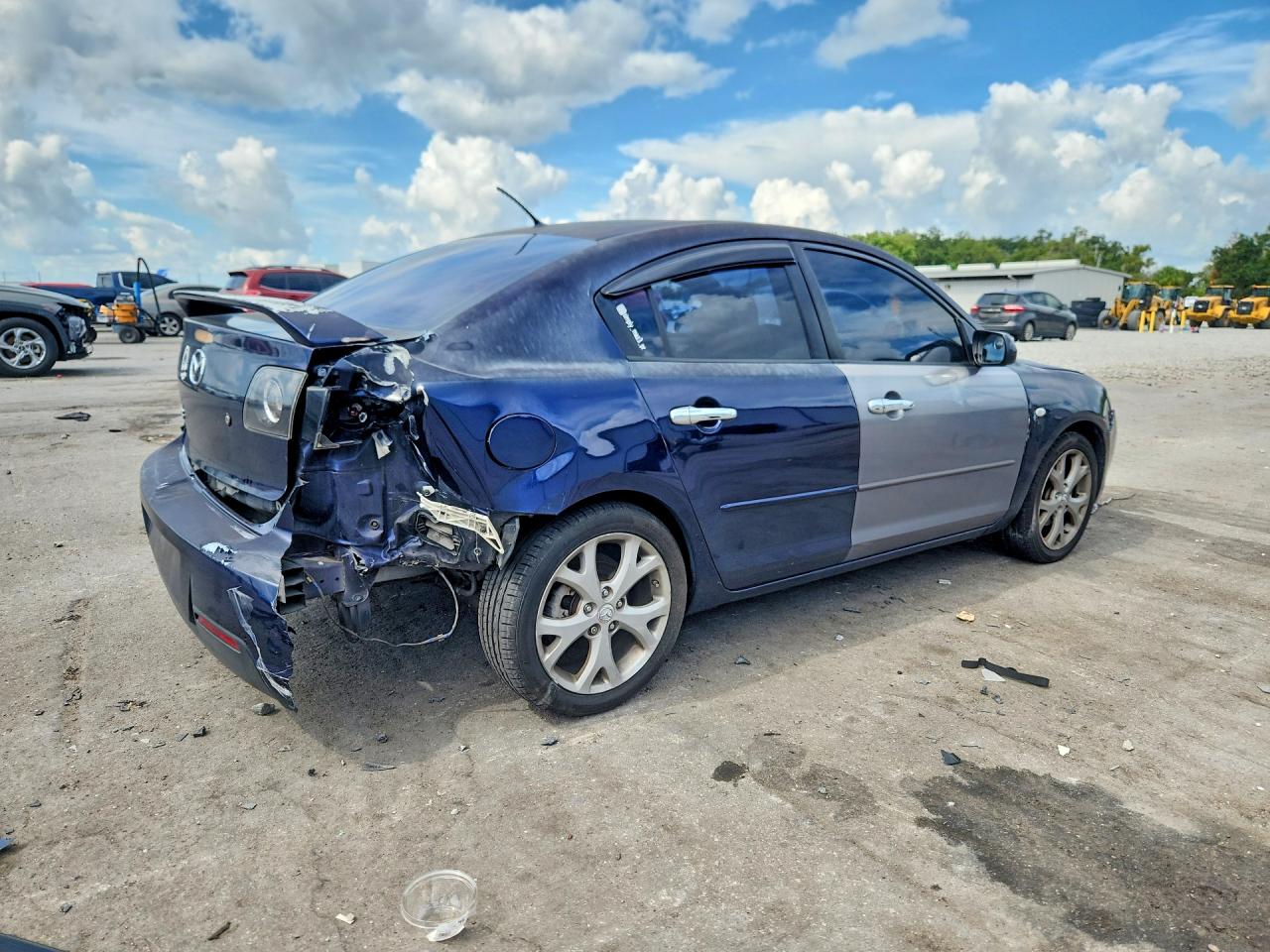 2009 Mazda 3 I Blue vin: JM1BK32F591191959