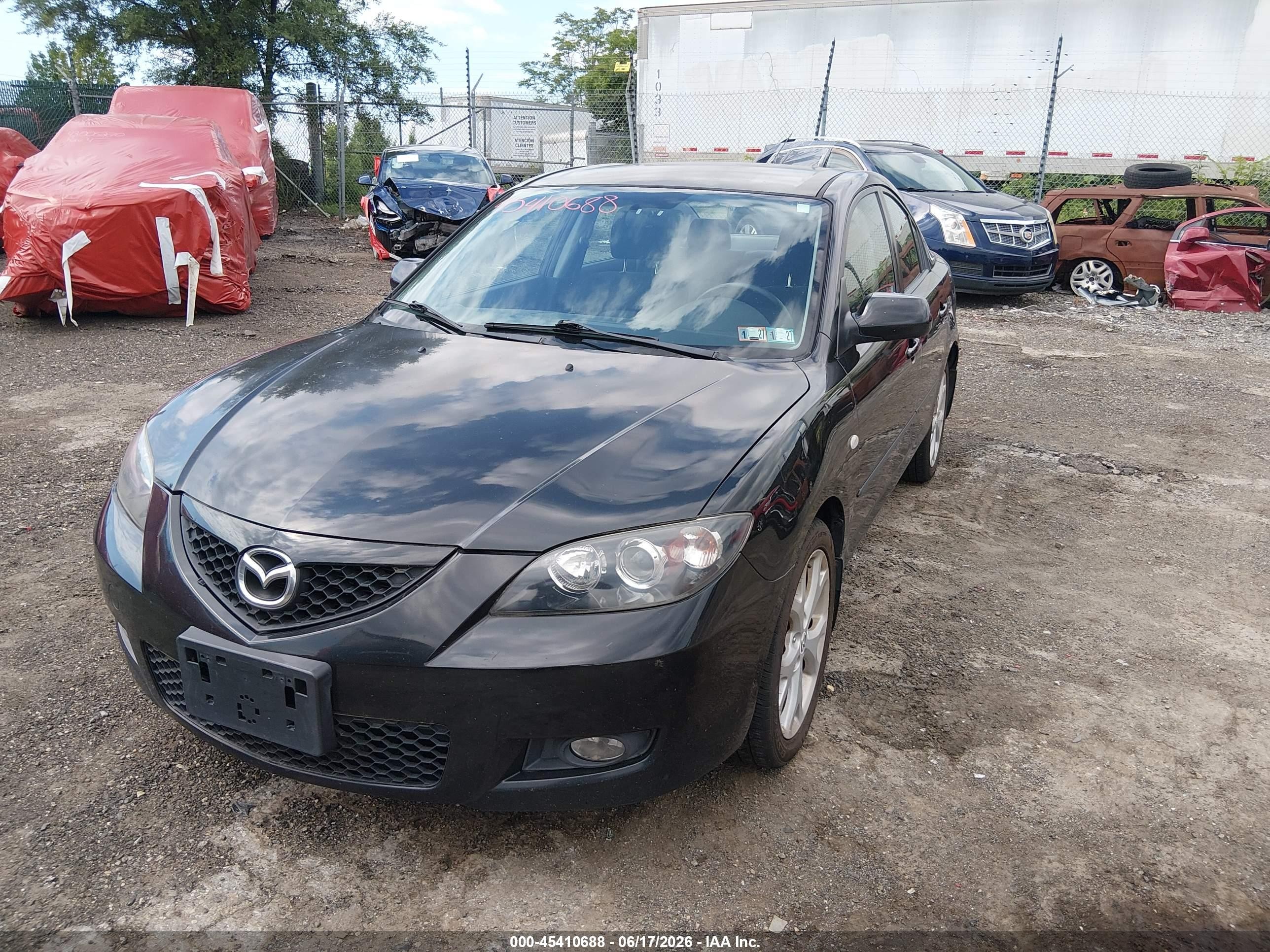2009 Mazda Mazda3 I Black vin: JM1BK32F591225026