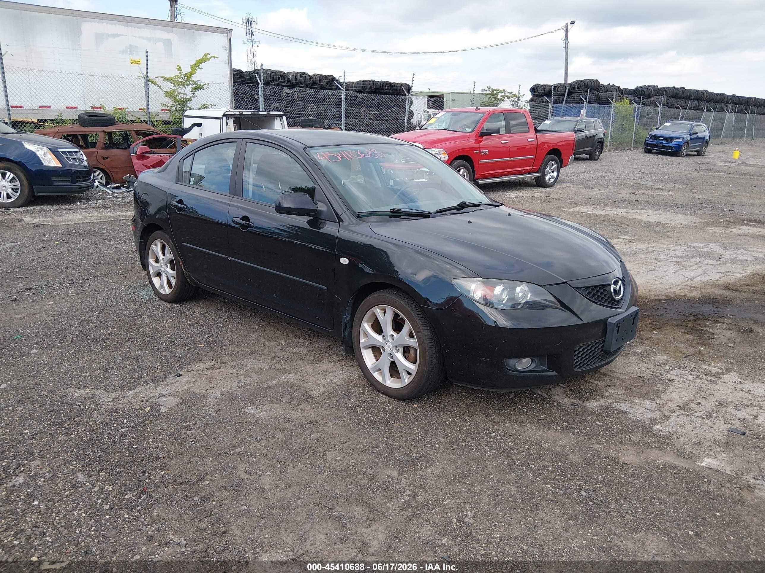 2009 Mazda Mazda3 I Black vin: JM1BK32F591225026