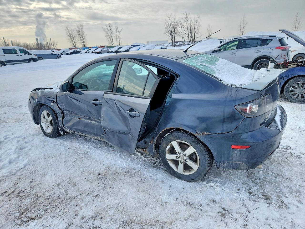 2009 Mazda 3 I Gray vin: JM1BK32F591256356