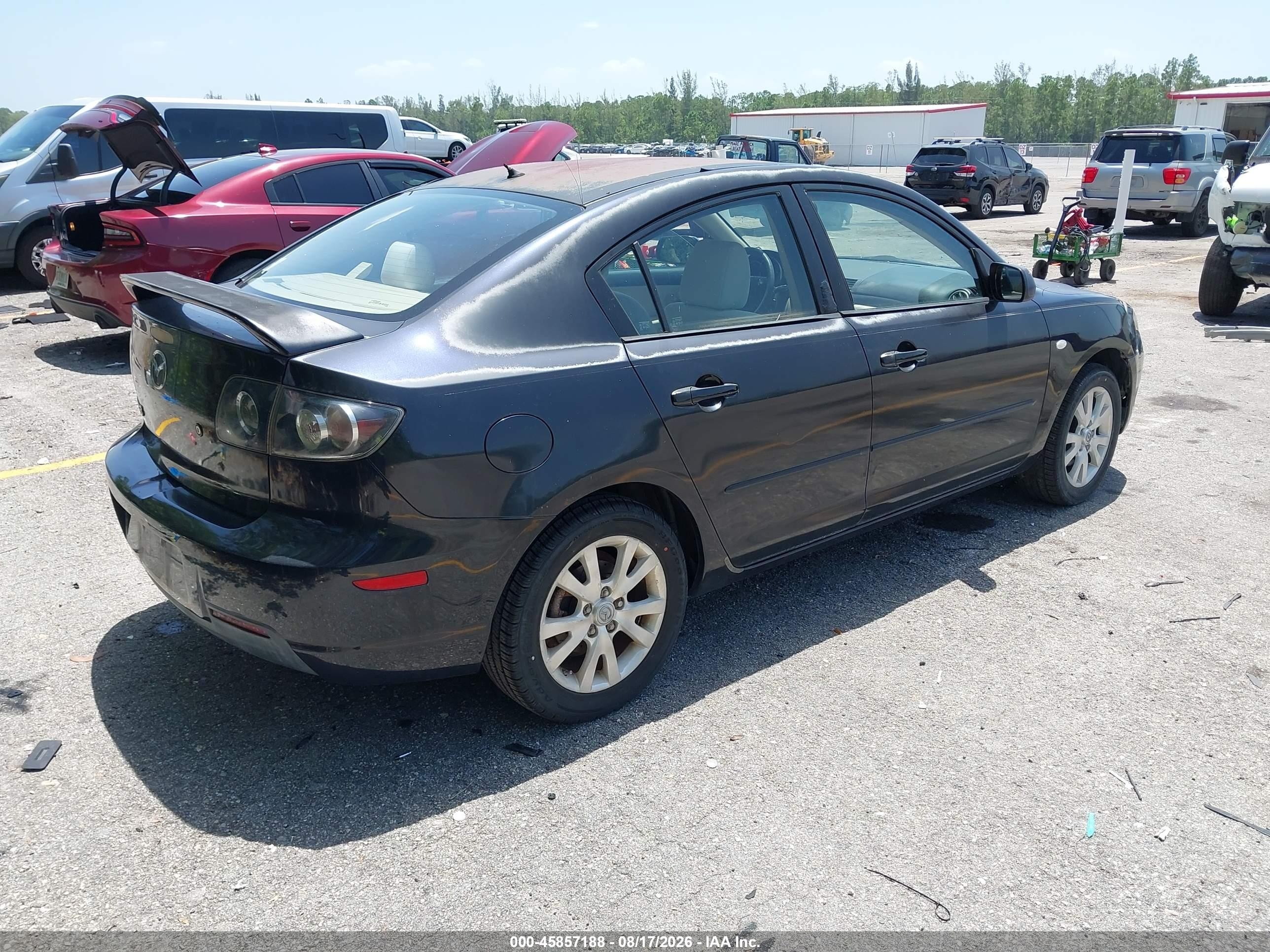 2007 Mazda Mazda3 I Black vin: JM1BK32F671649649