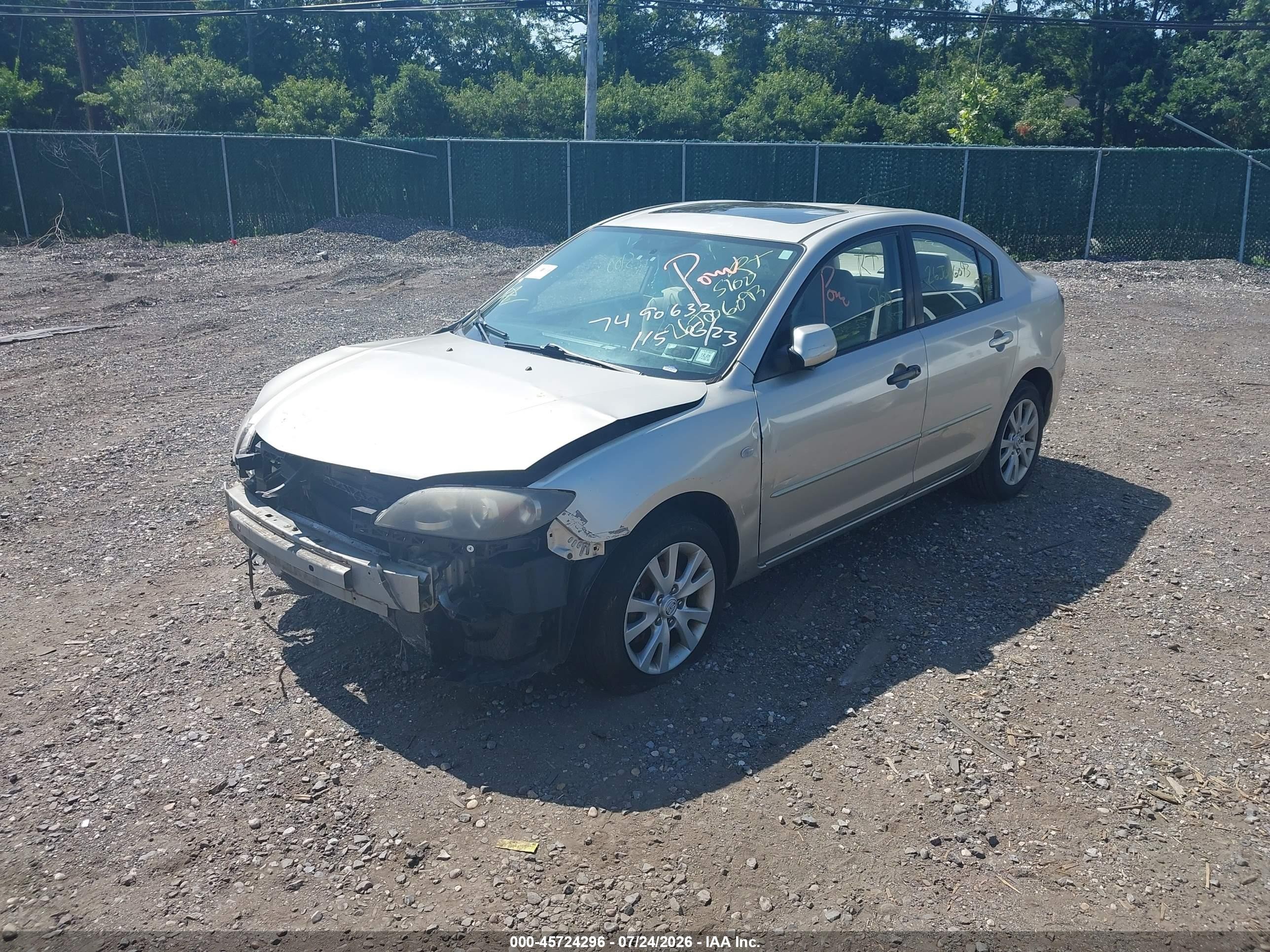2007 Mazda Mazda3 I Silver vin: JM1BK32F671690430