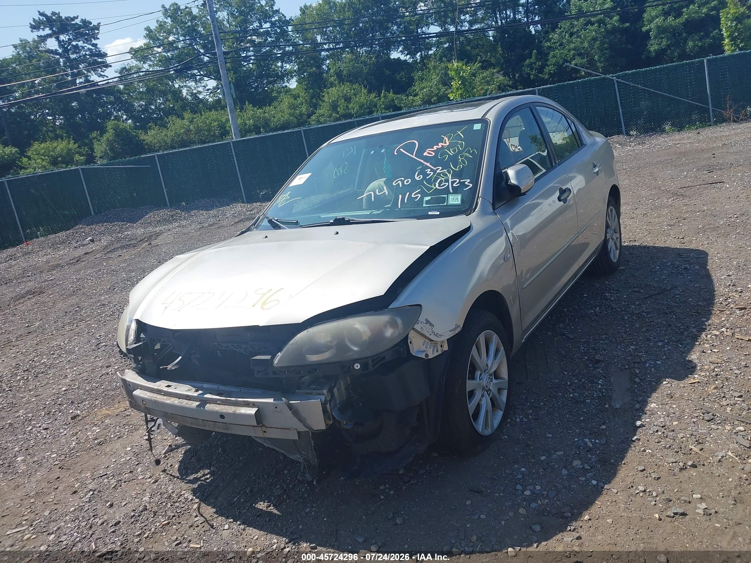 2007 Mazda Mazda3 I Silver vin: JM1BK32F671690430