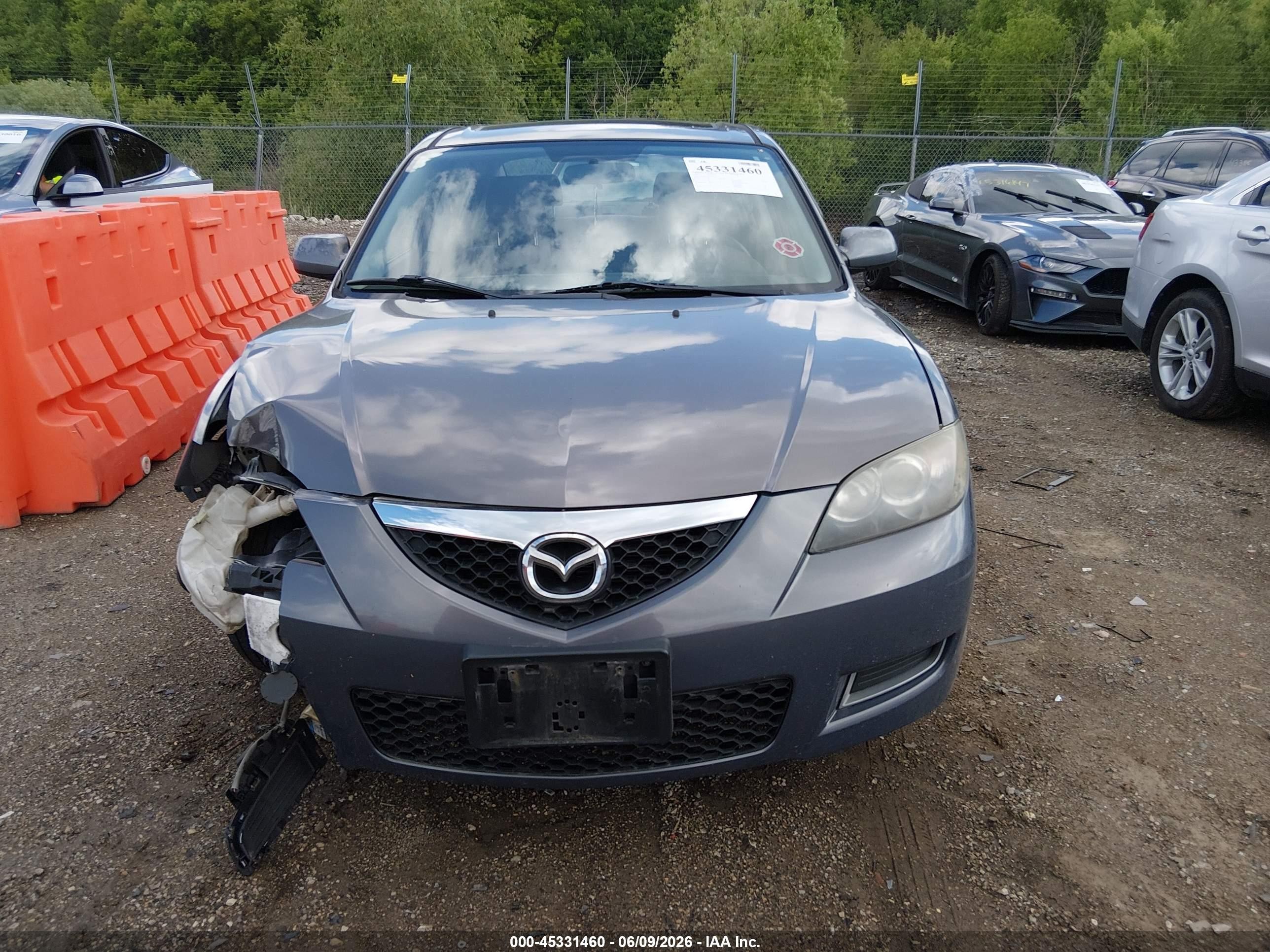 2007 Mazda Mazda3 I Gray vin: JM1BK32F671761657