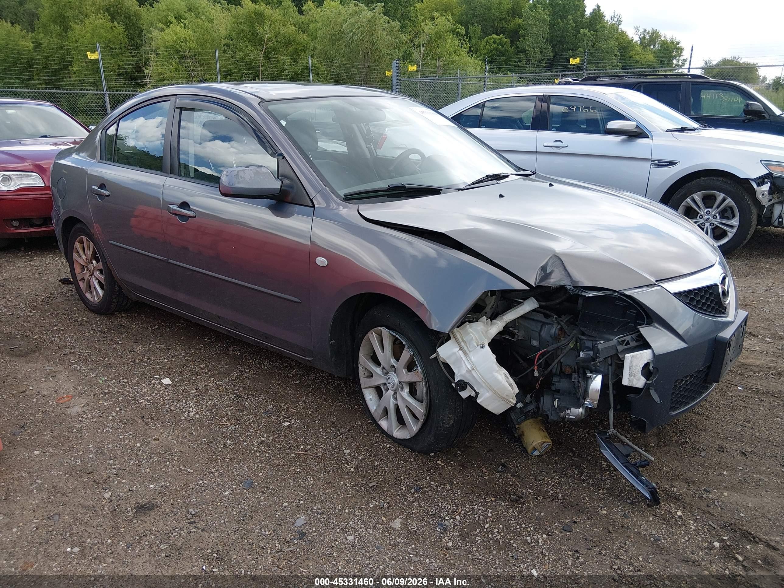 2007 Mazda Mazda3 I Gray vin: JM1BK32F671761657