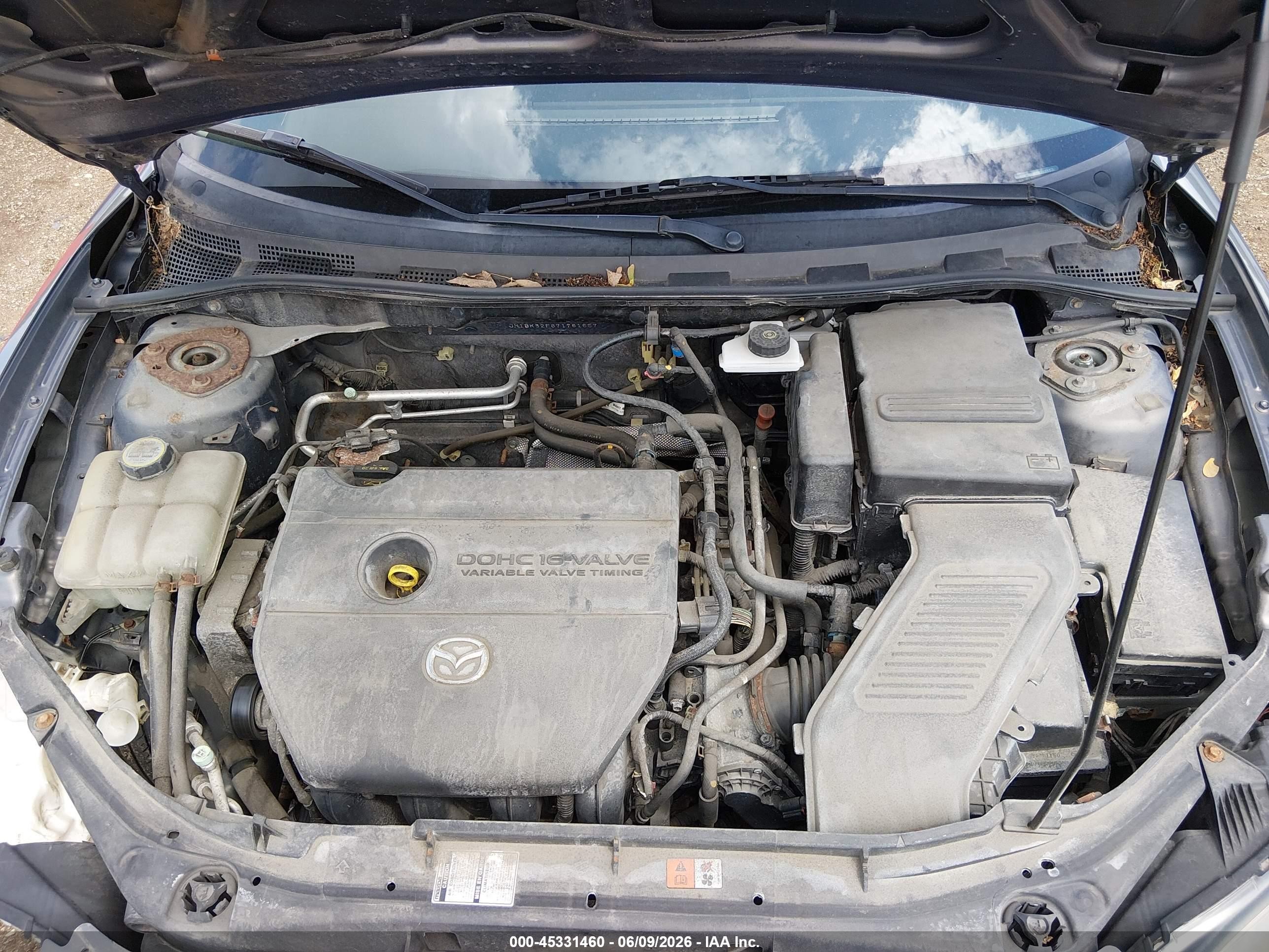 2007 Mazda Mazda3 I Gray vin: JM1BK32F671761657