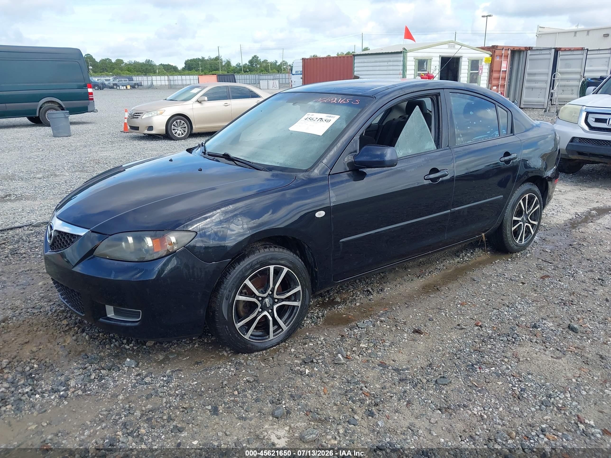 2007 Mazda Mazda3 I Черный vin: JM1BK32F671765031