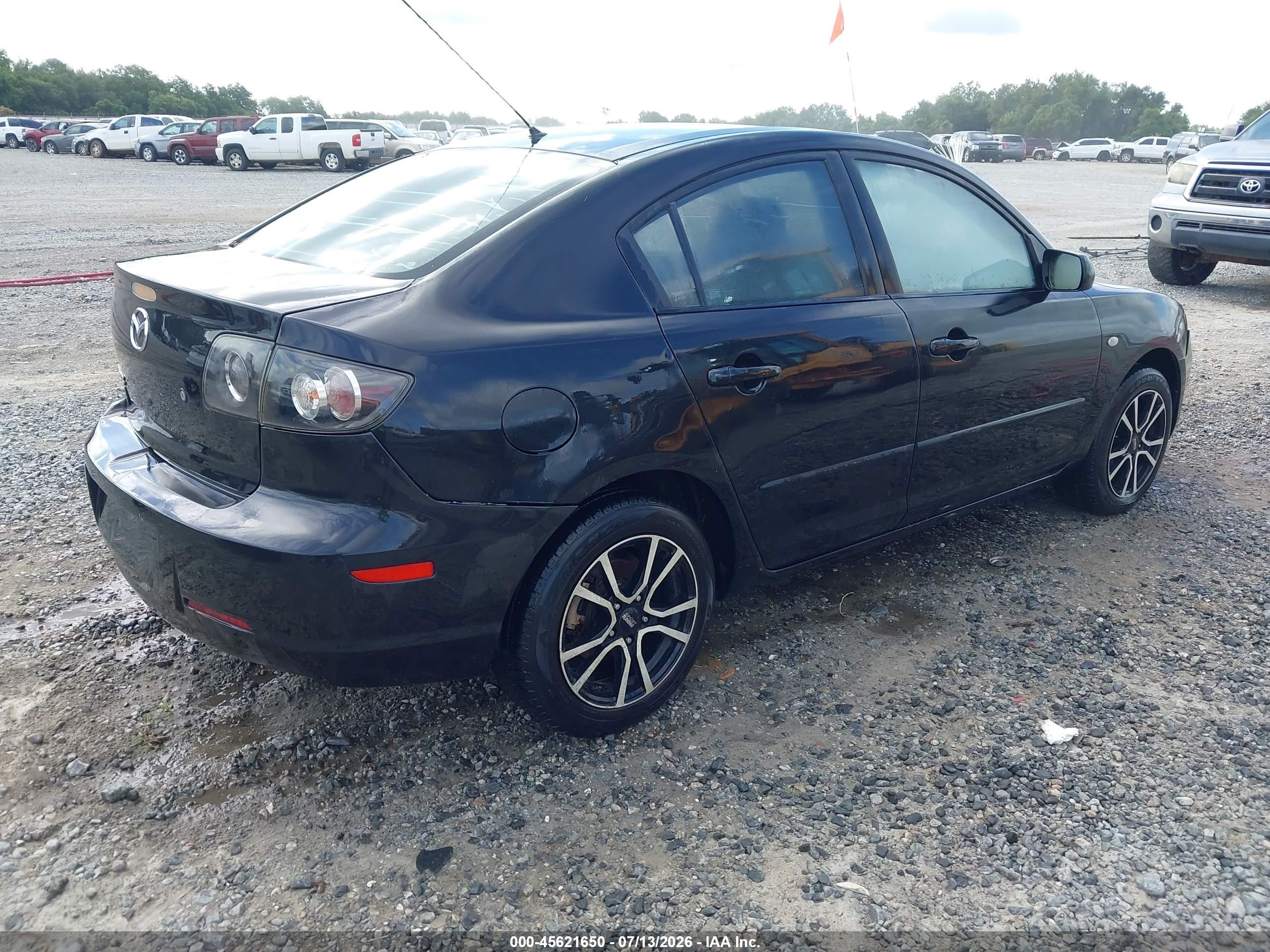 2007 Mazda Mazda3 I Черный vin: JM1BK32F671765031