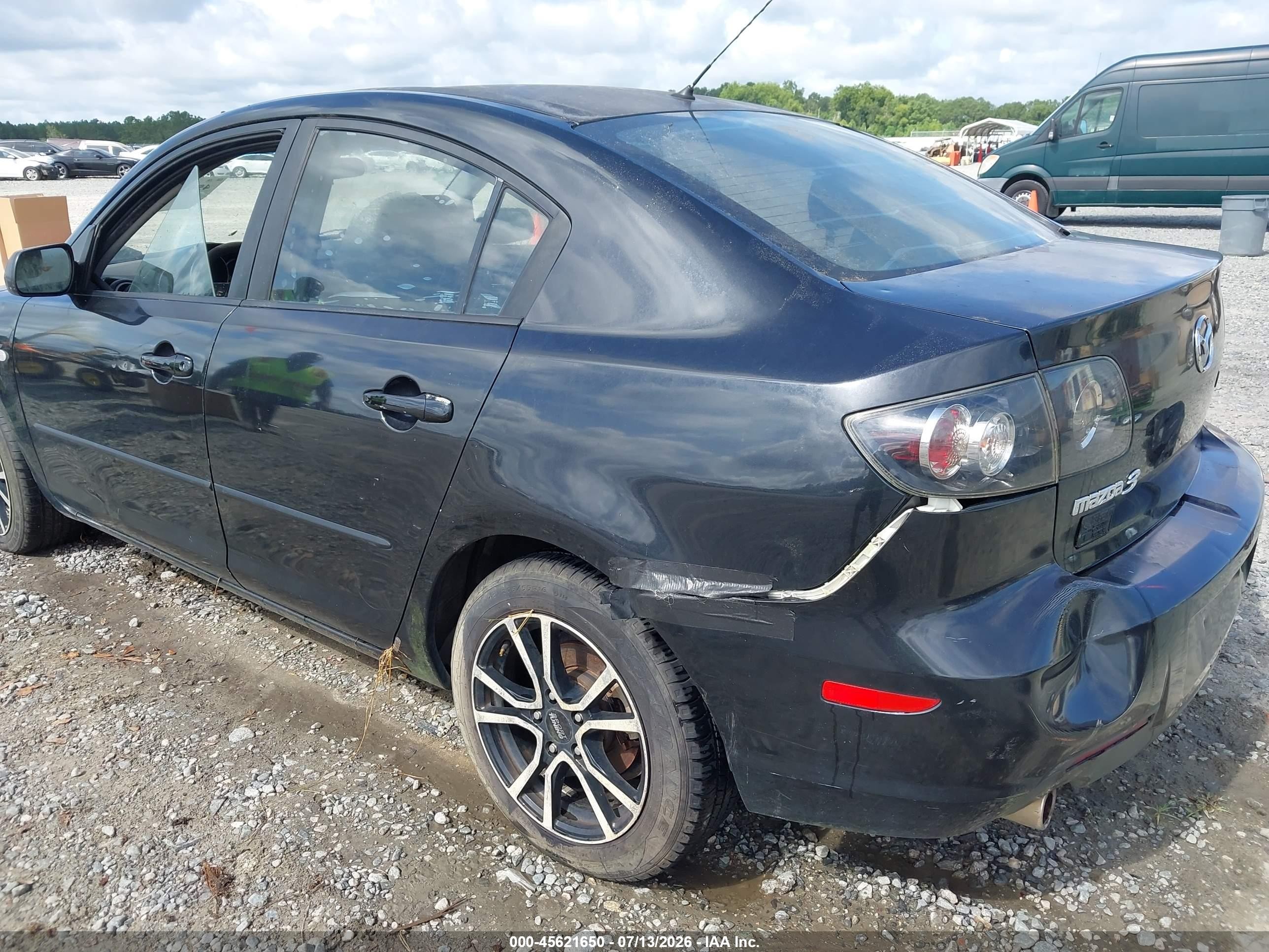 2007 Mazda Mazda3 I Черный vin: JM1BK32F671765031