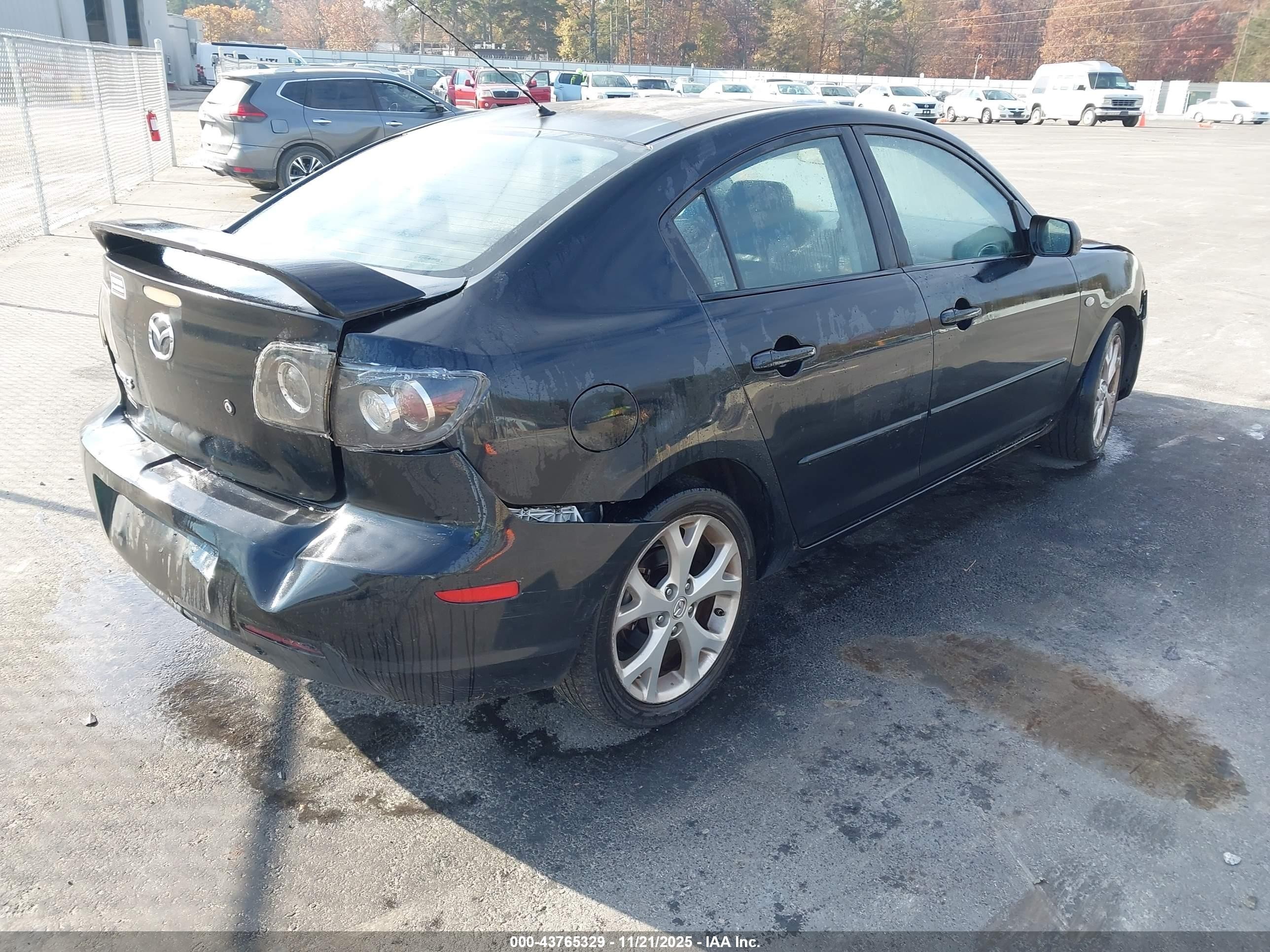 2009 Mazda Mazda3 I Black vin: JM1BK32F691194532