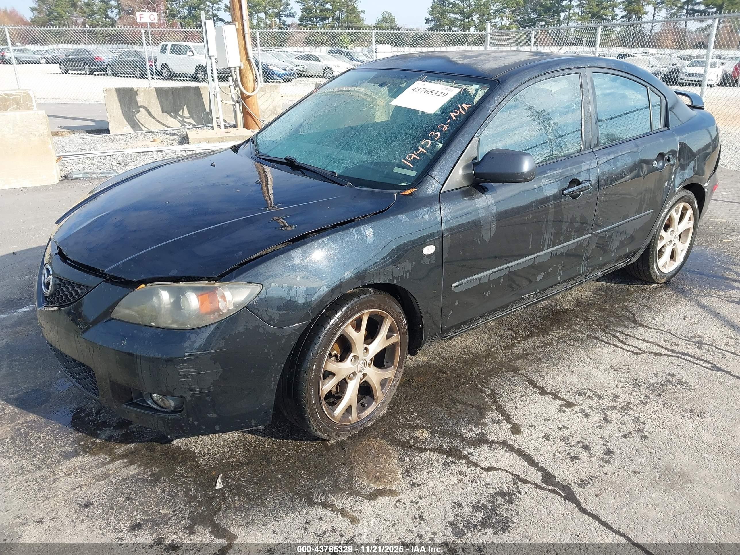 2009 Mazda Mazda3 I Black vin: JM1BK32F691194532
