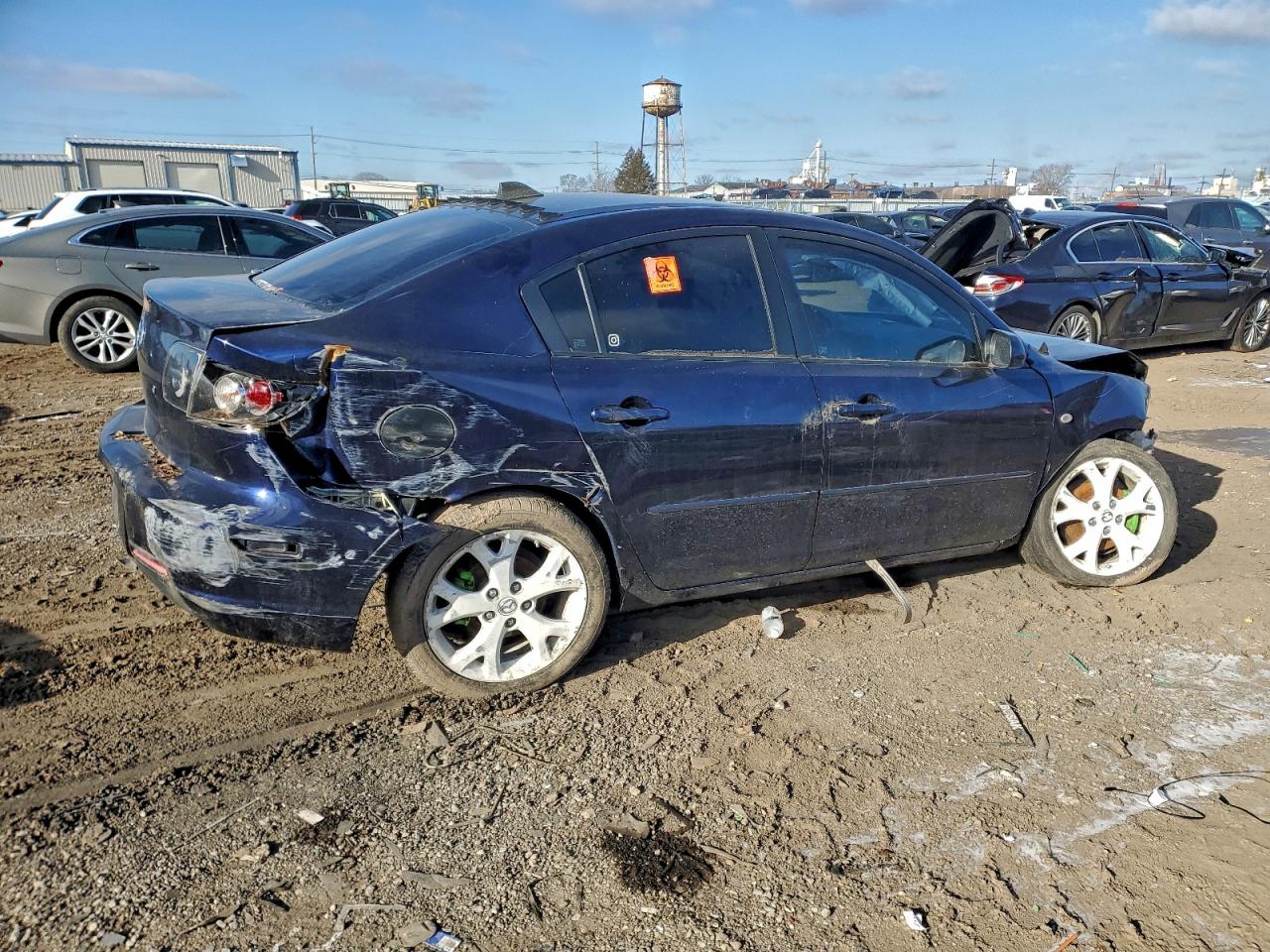 2009 Mazda 3 I Blue vin: JM1BK32F691231546