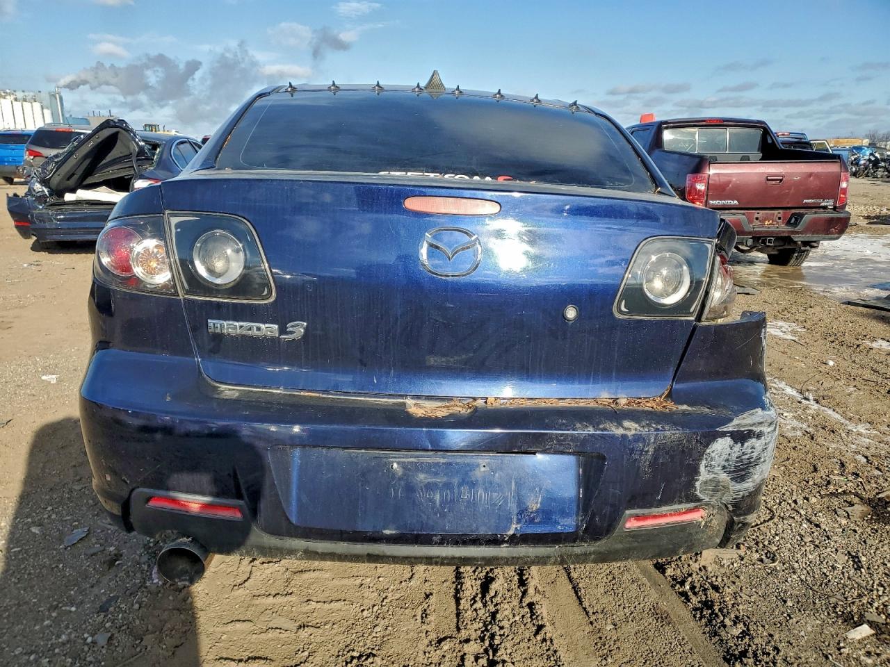 2009 Mazda 3 I Blue vin: JM1BK32F691231546